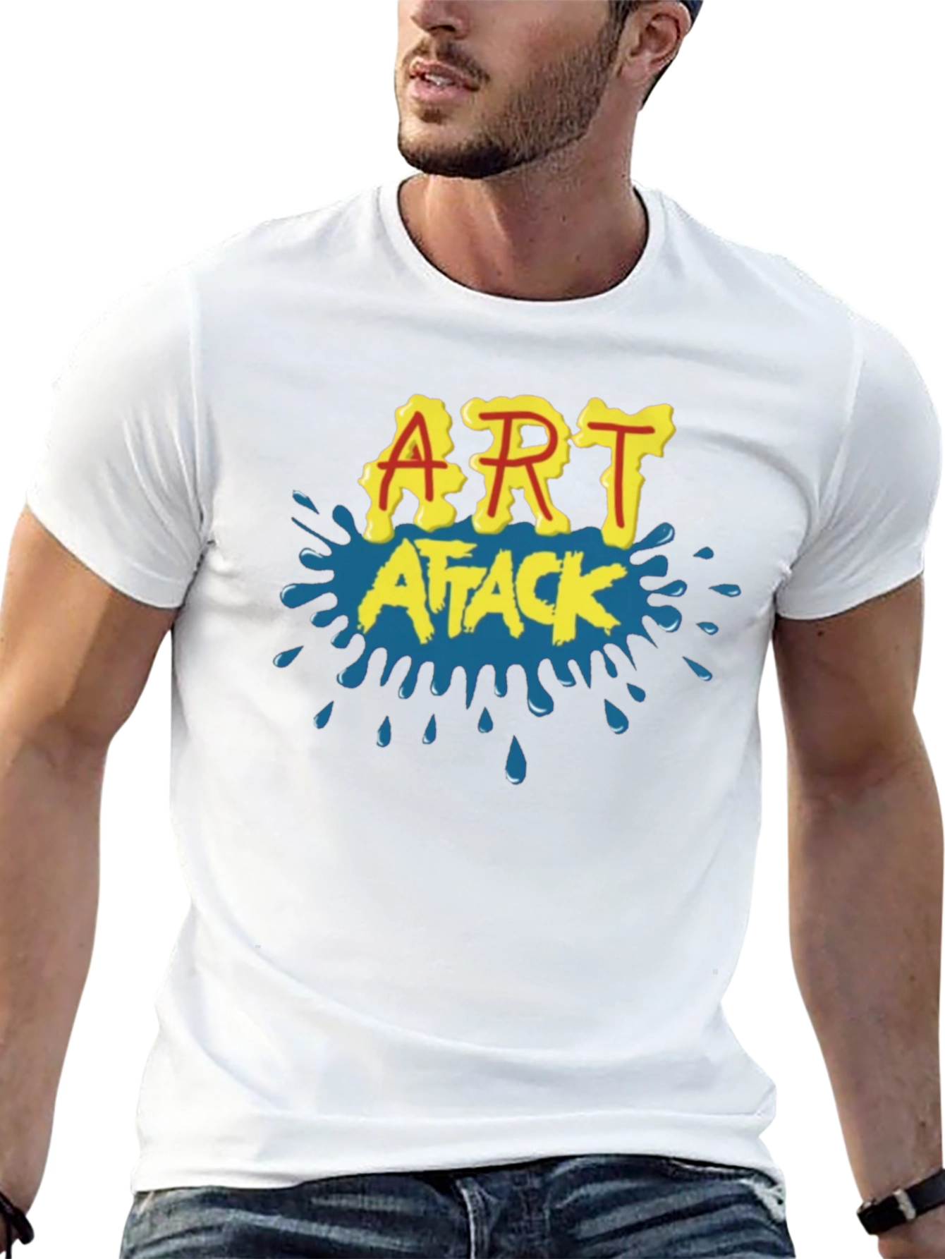 Art Attack Retro T-Shirt - Classic 90s Nostalgia