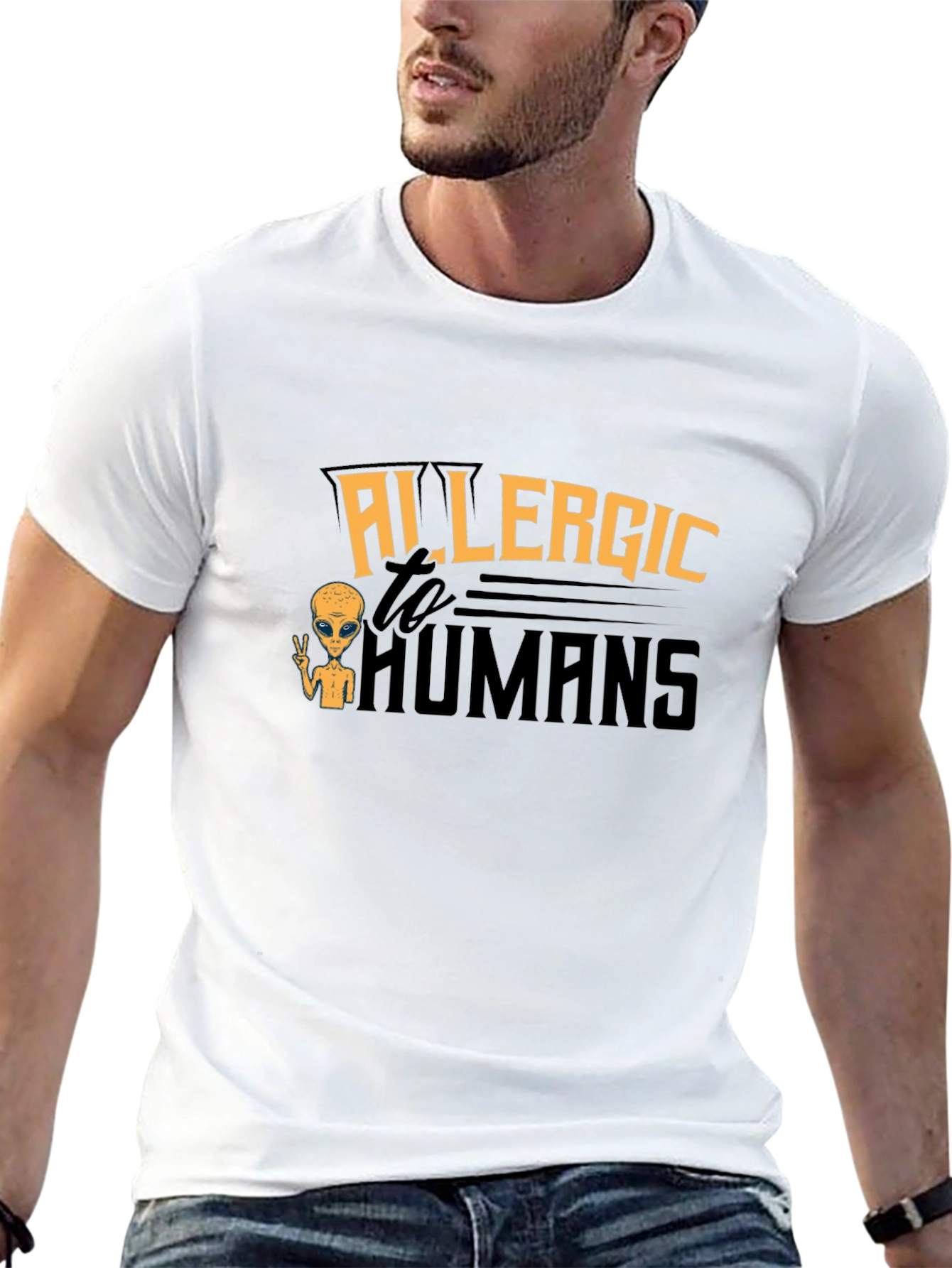 Allergic to Humans Graphic T-Shirt