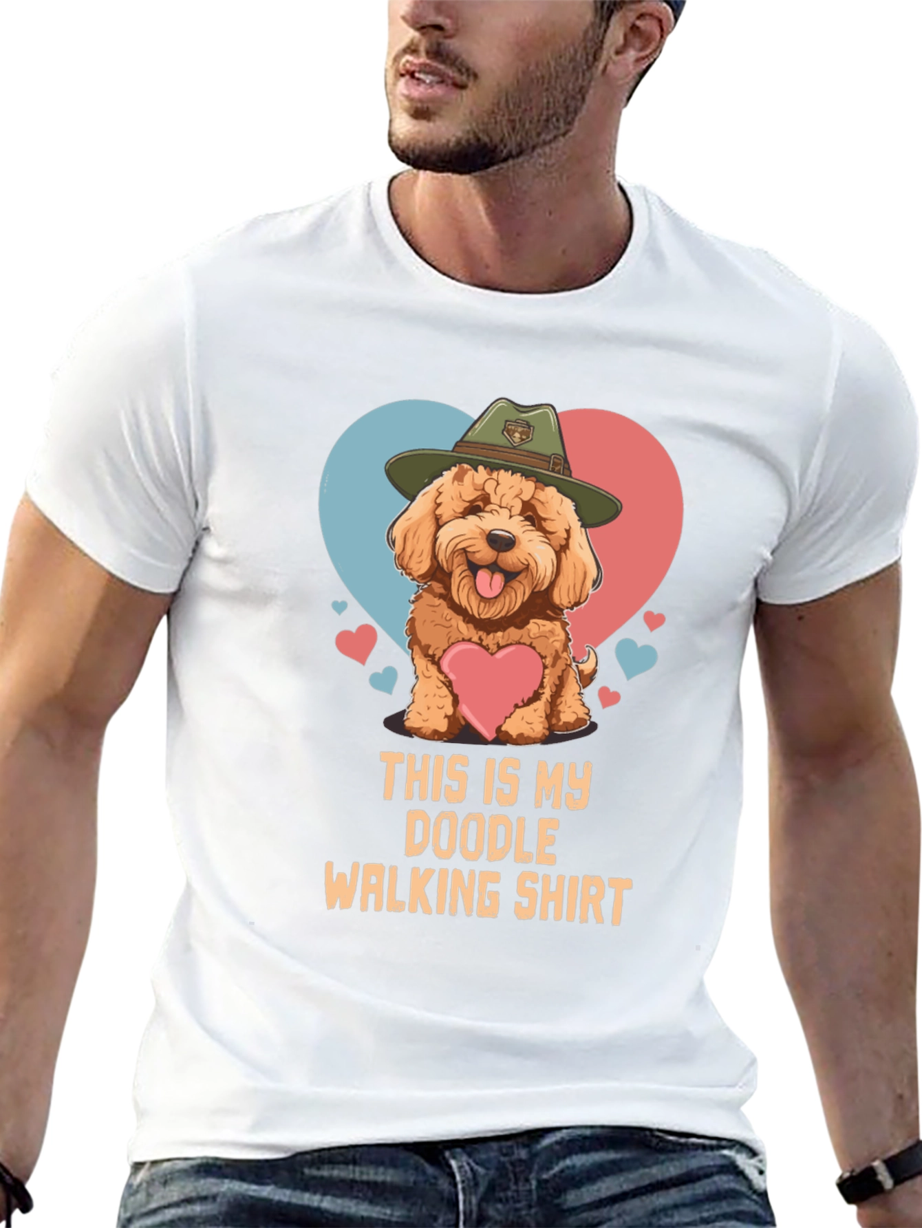 Doodle Walking Shirt: Dog Lover Tee