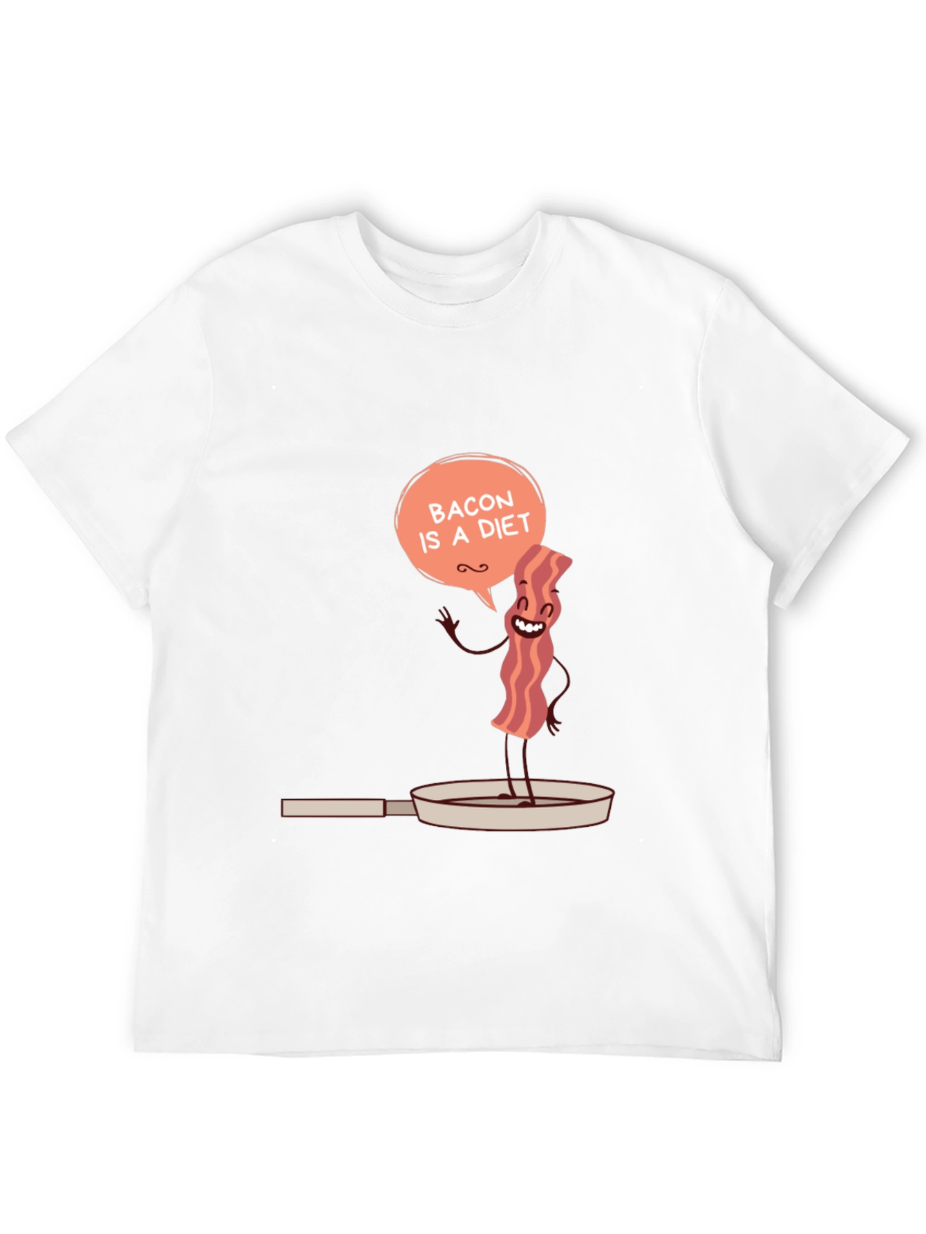 Bacon Is A Diet Funny Mens Graphic T-Shirt