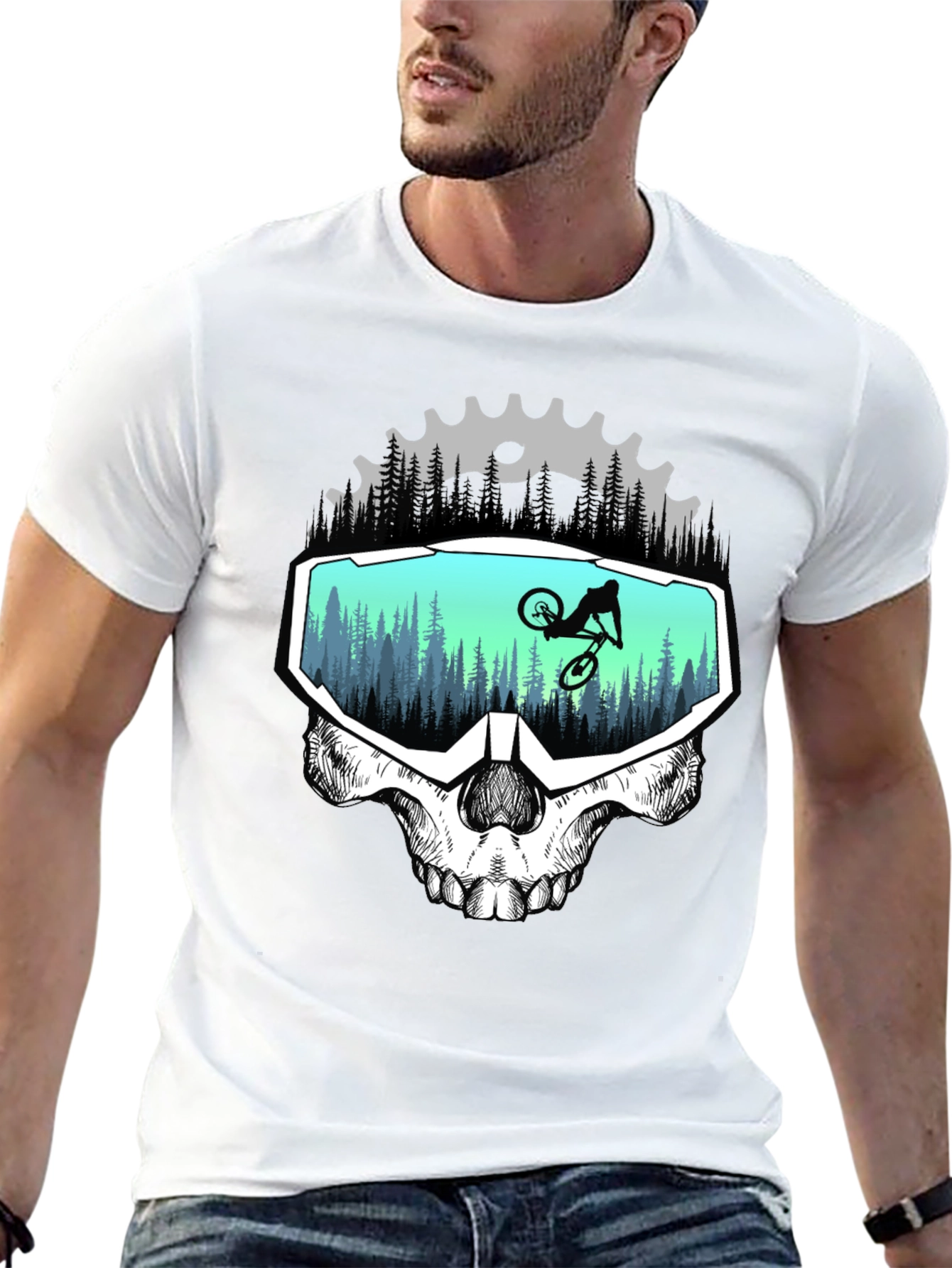 Skull Rider Graphic T-Shirt