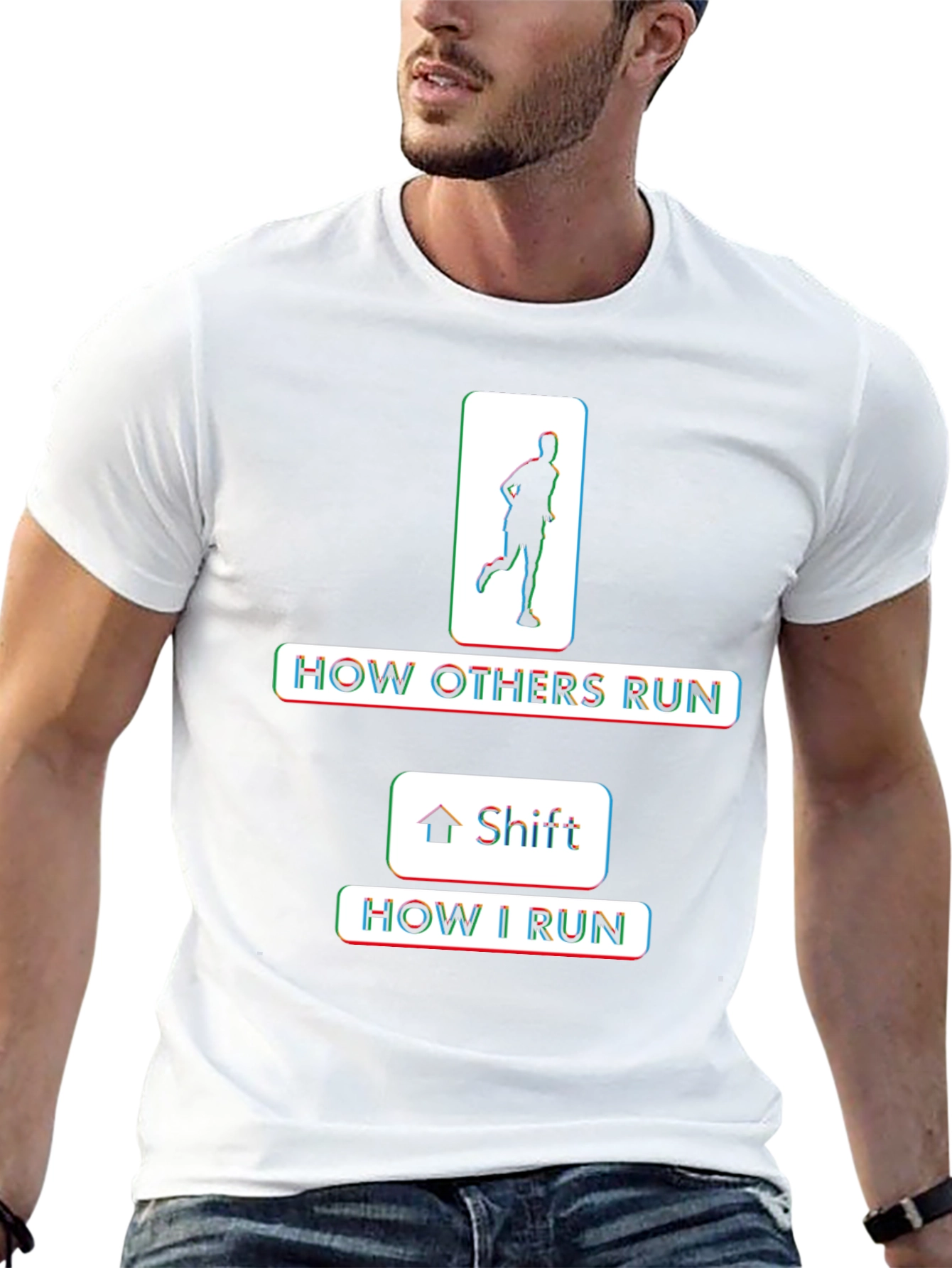 Funny Running T-Shirt - How I Run Shift