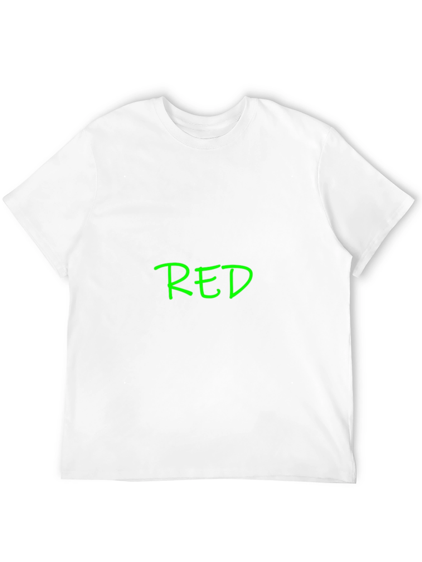 Black T-Shirt with Green RED Print