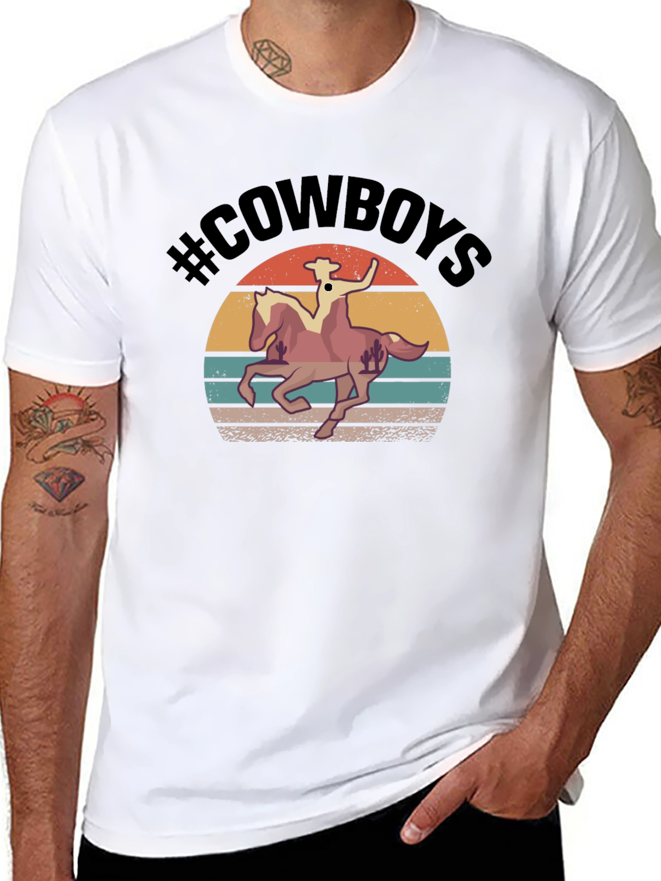 Retro Cowboys Graphic Tee