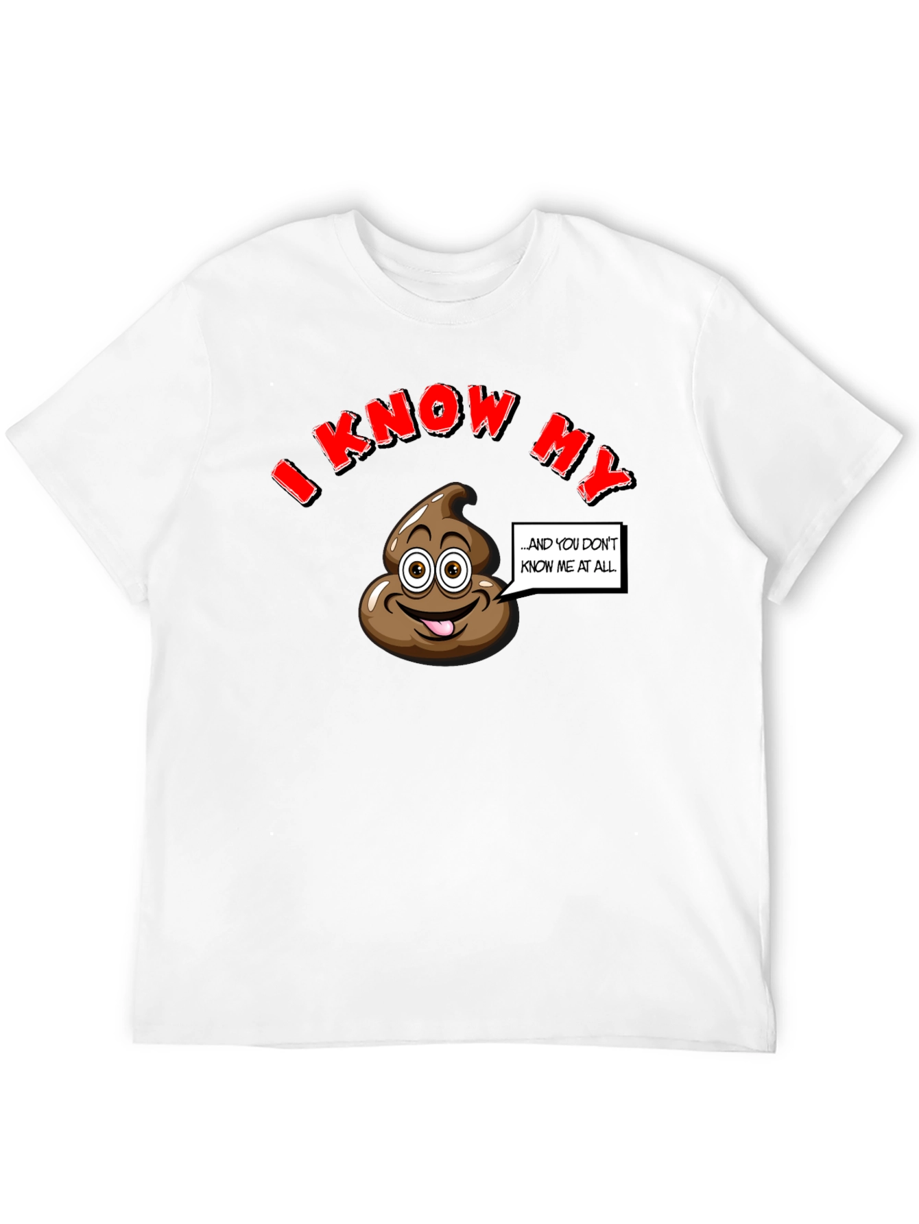 I Know My Poop Funny Black T-Shirt