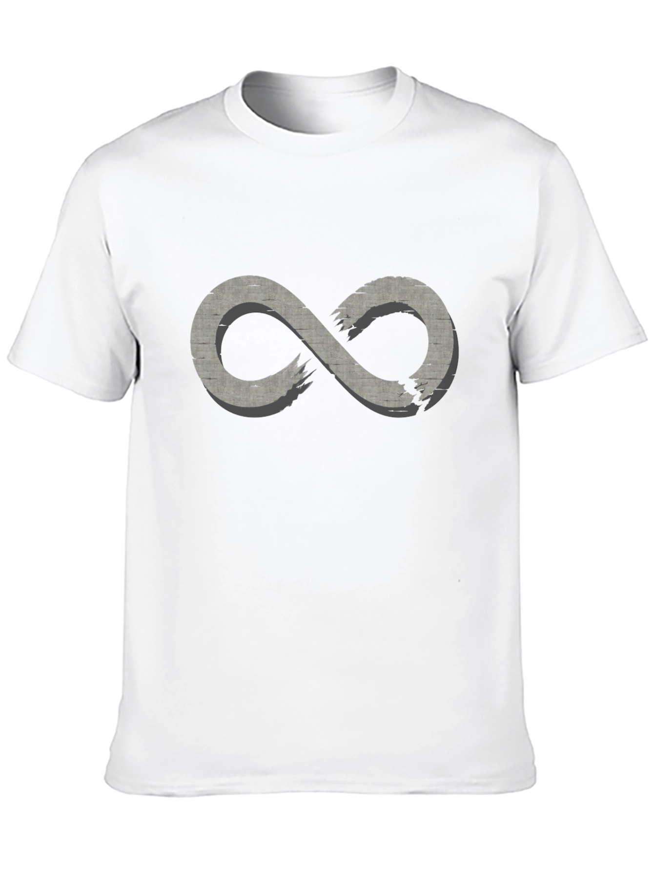 Broken Infinity Symbol Black T-Shirt