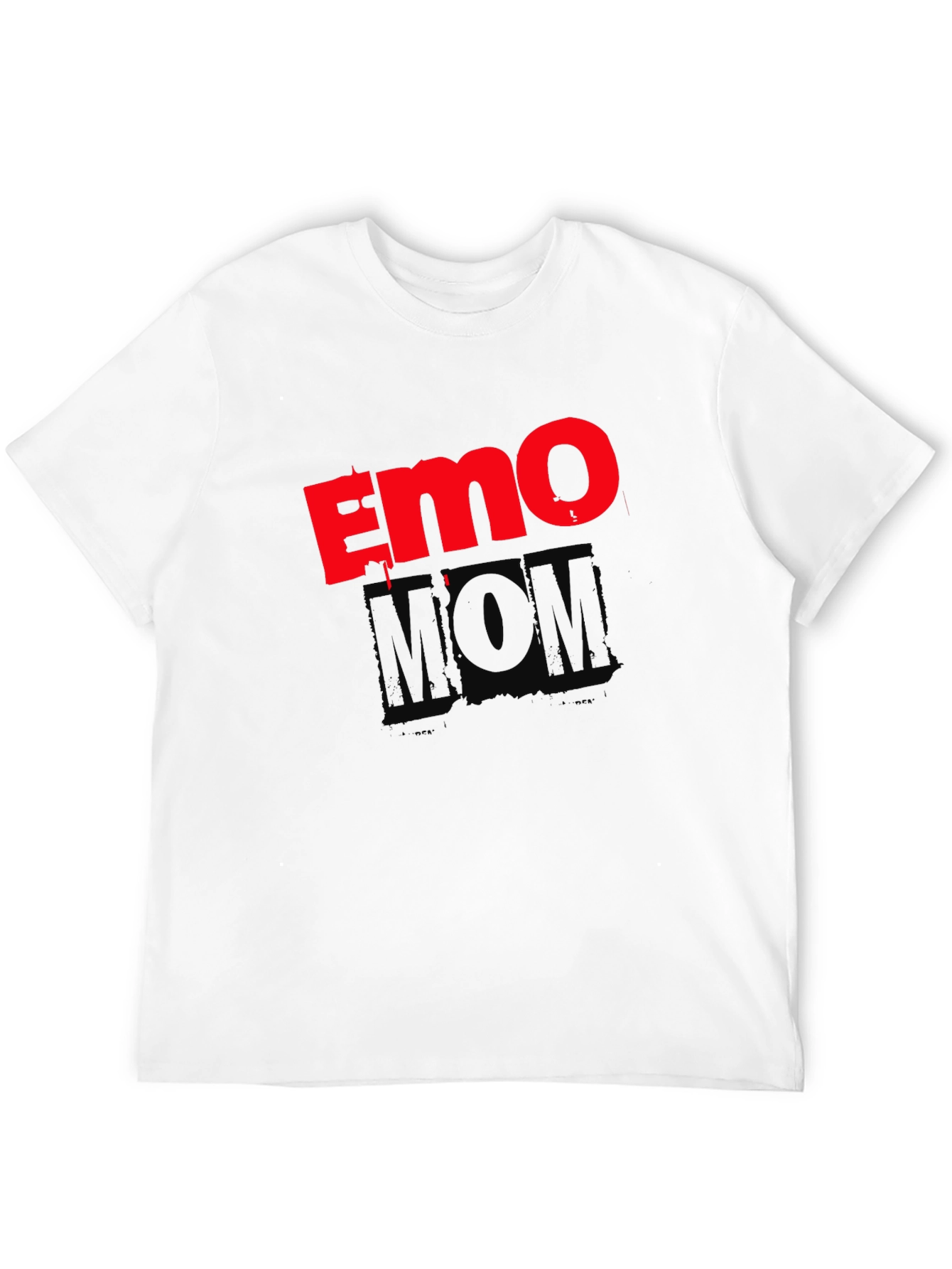 Emo Mom Black Graphic T-Shirt