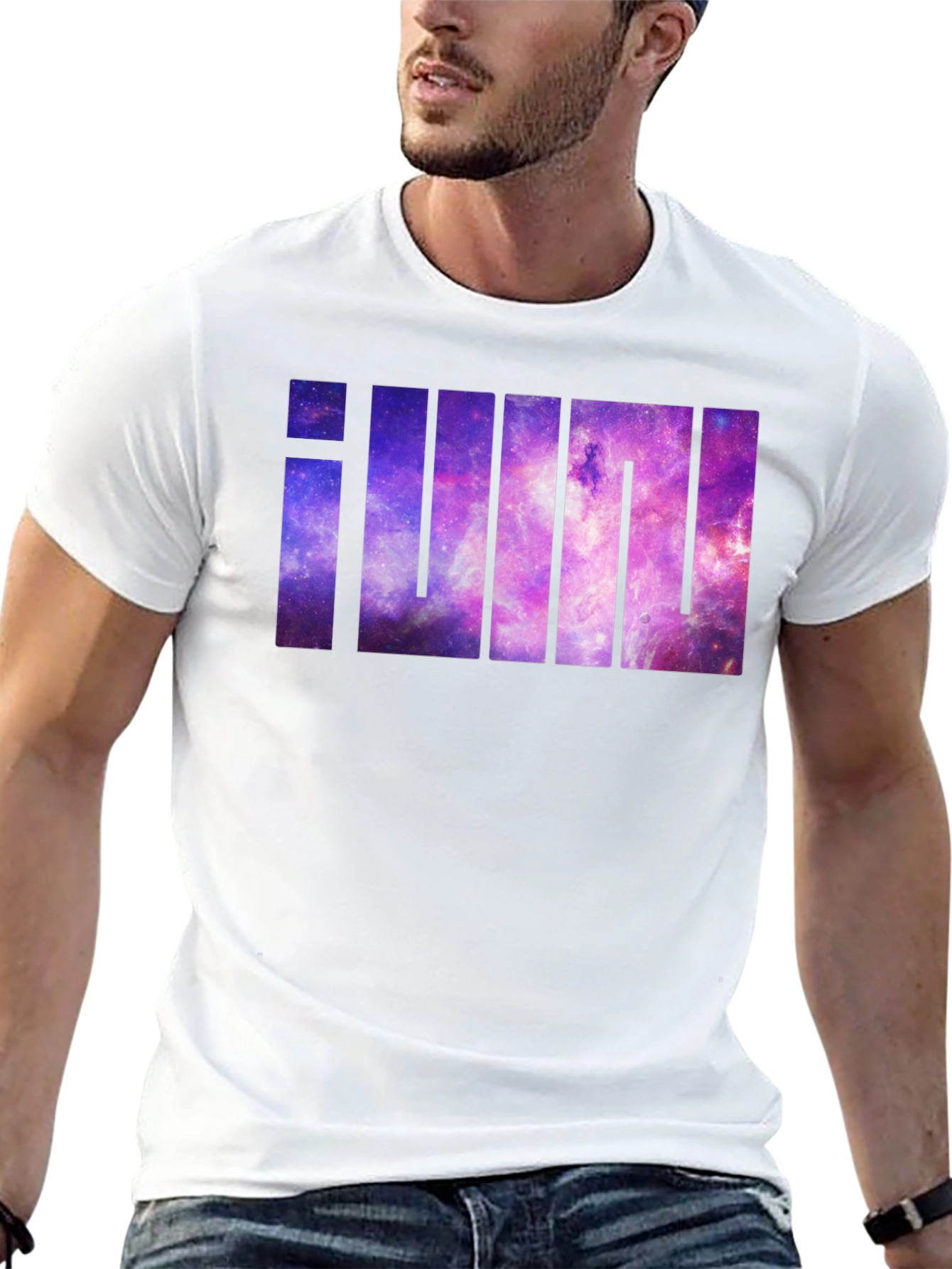 Galaxy iUm Graphic T-Shirt - Modern Black Tee
