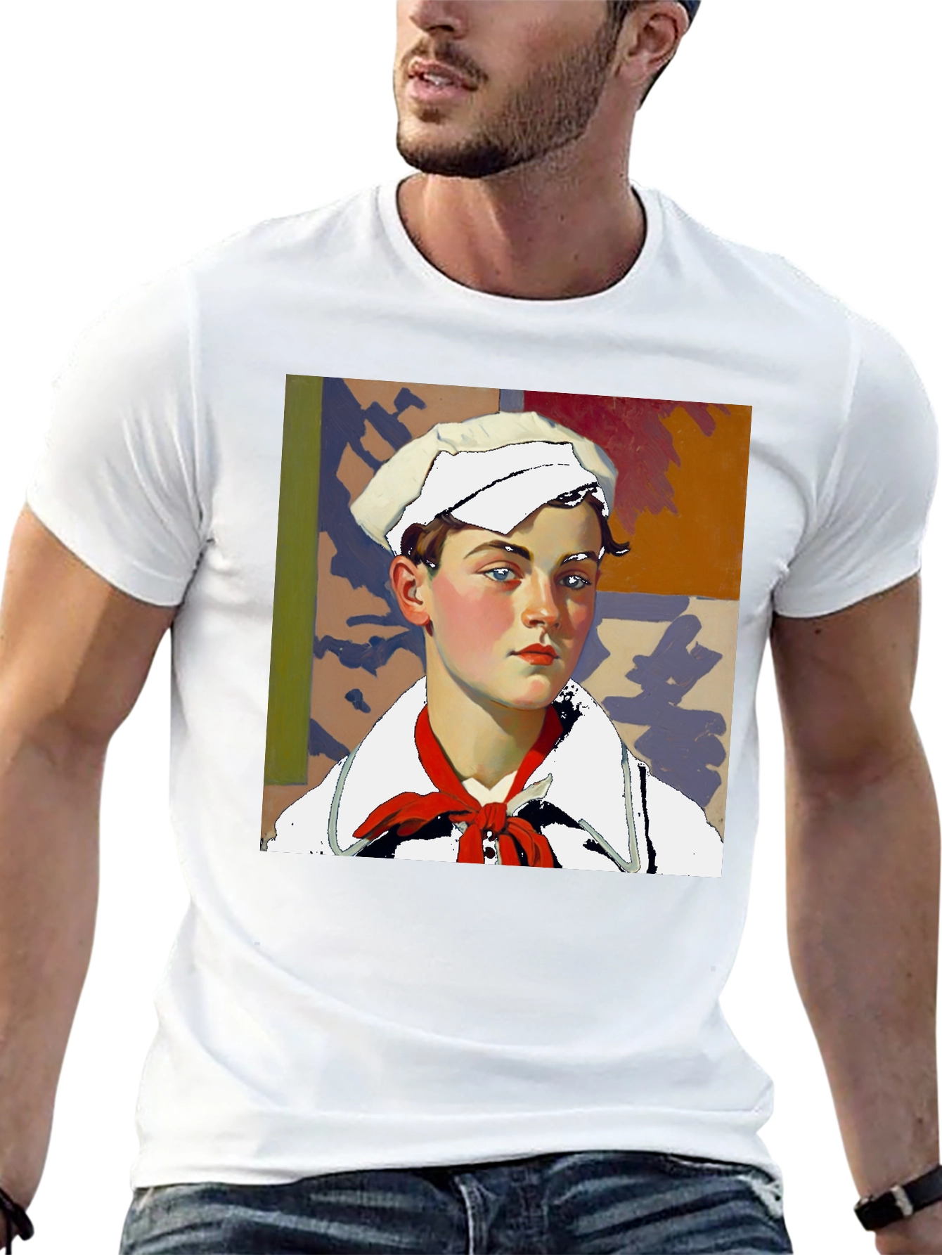 Sailor Portrait Tee - Unique Graphic Print