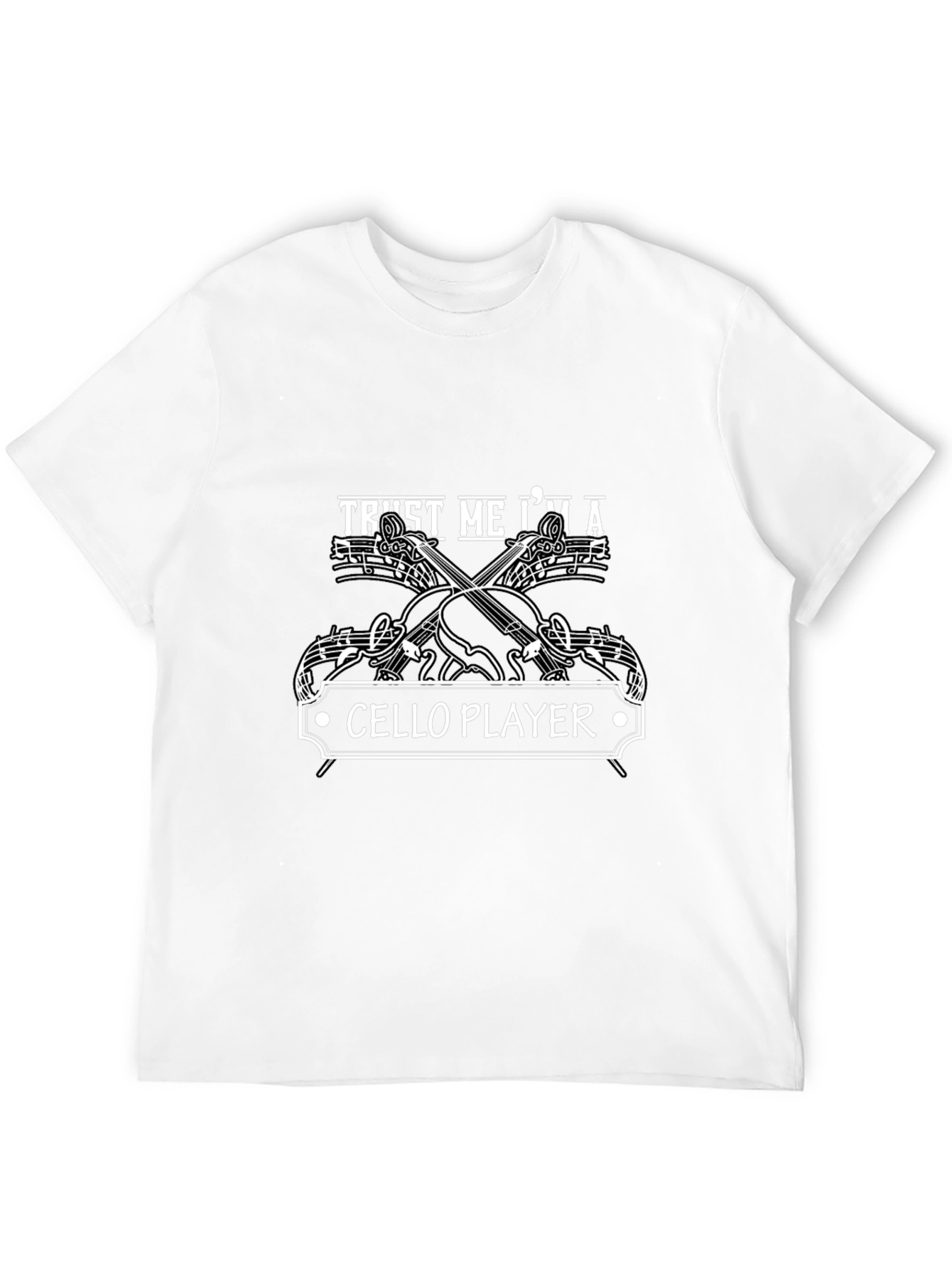 Trust Me Im A Cello Player Black T-Shirt
