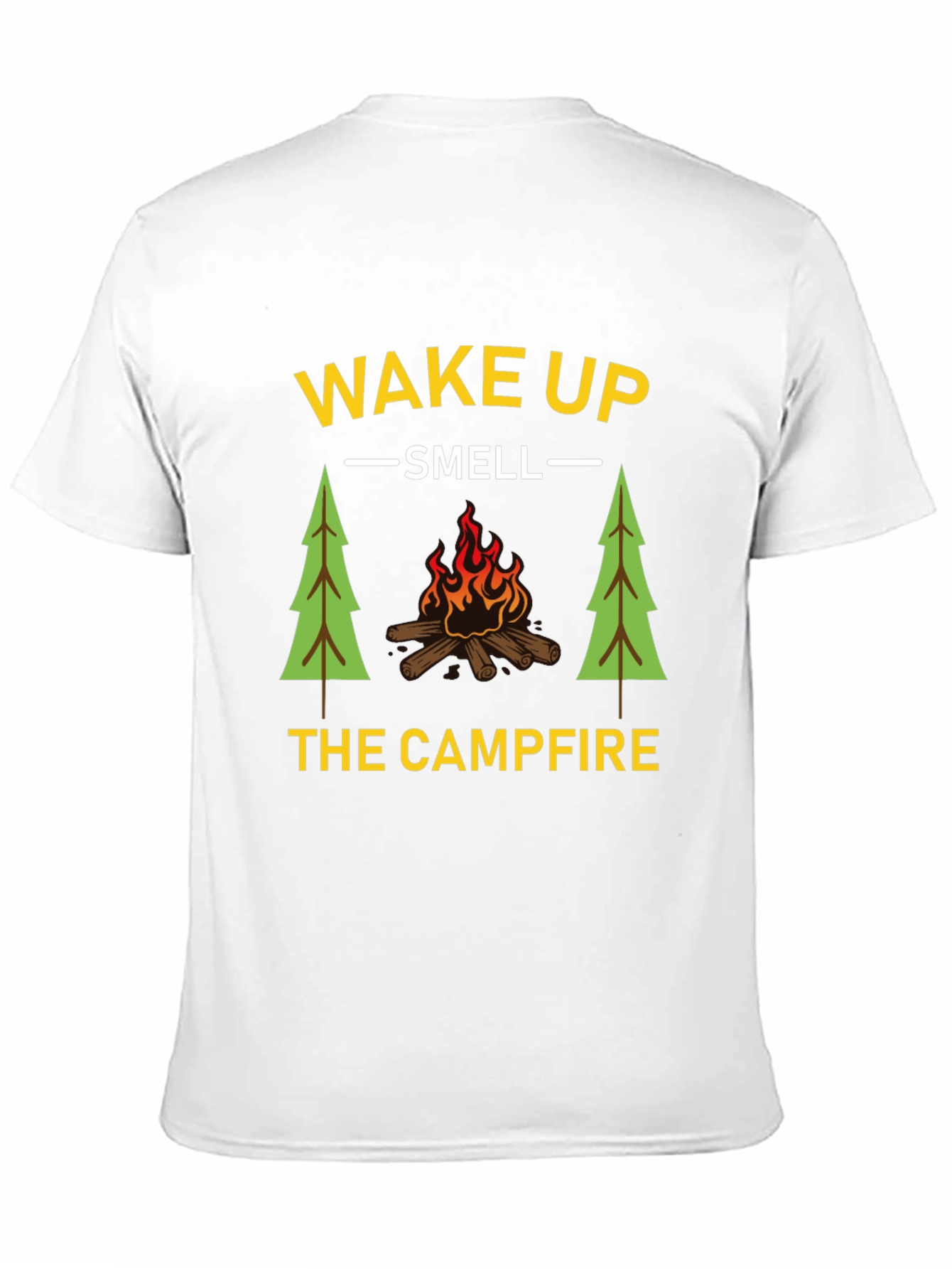 Wake Up Smell Campfire T-Shirt - Camping Graphic Tee