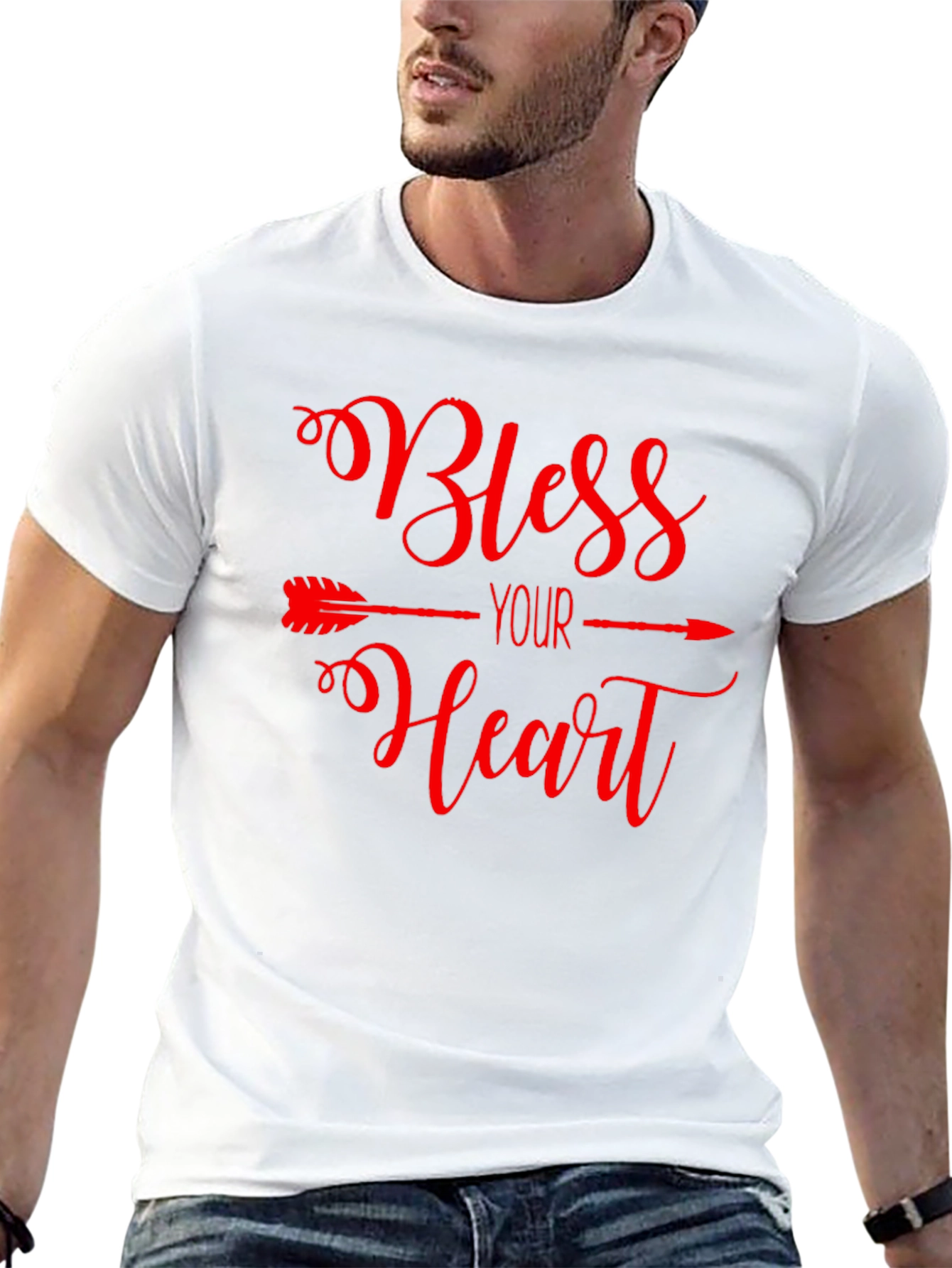 Bless Your Heart Graphic Tee - Black