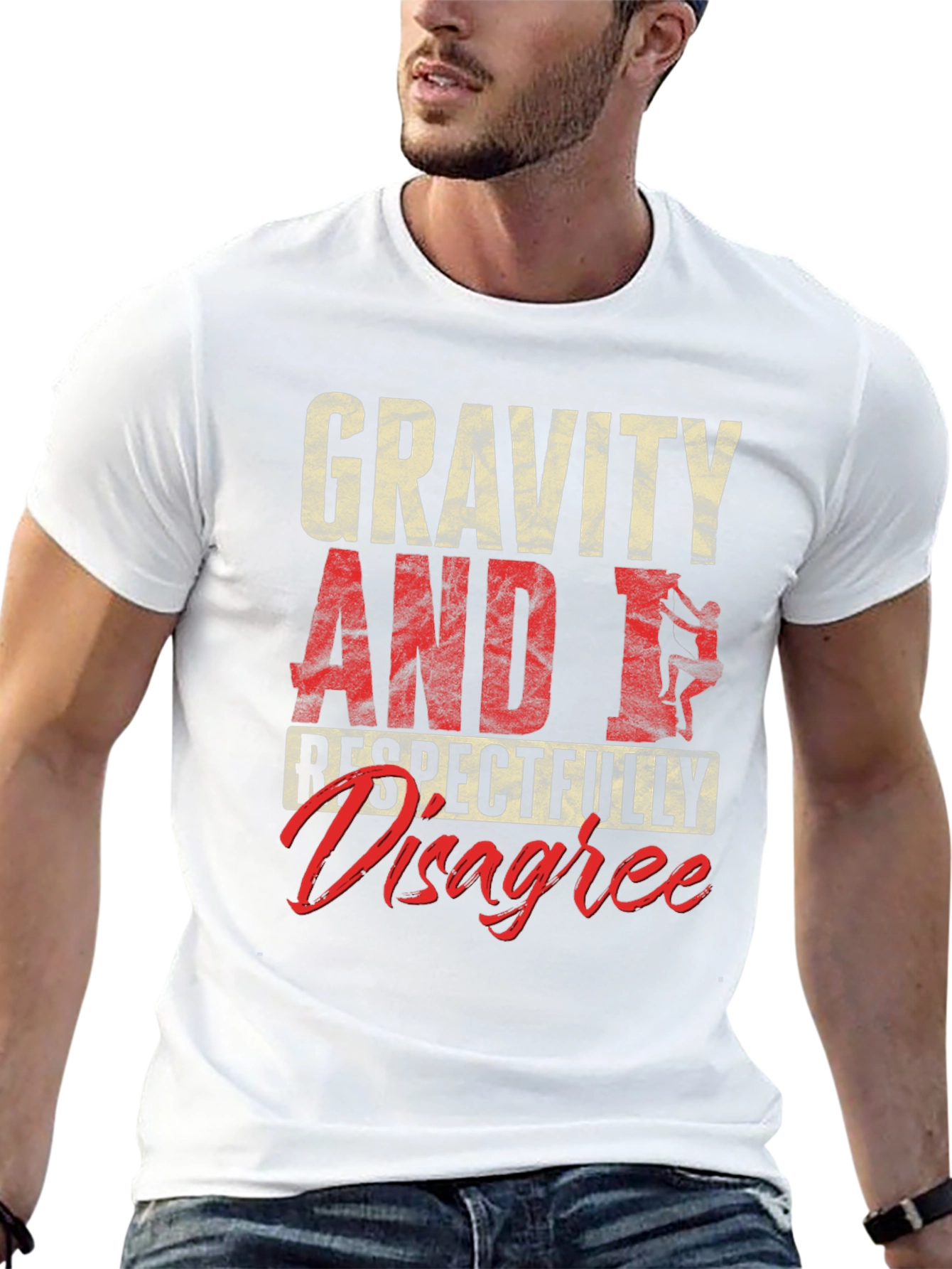 Gravity Disagree T-Shirt Climbing Rock Sports Tee