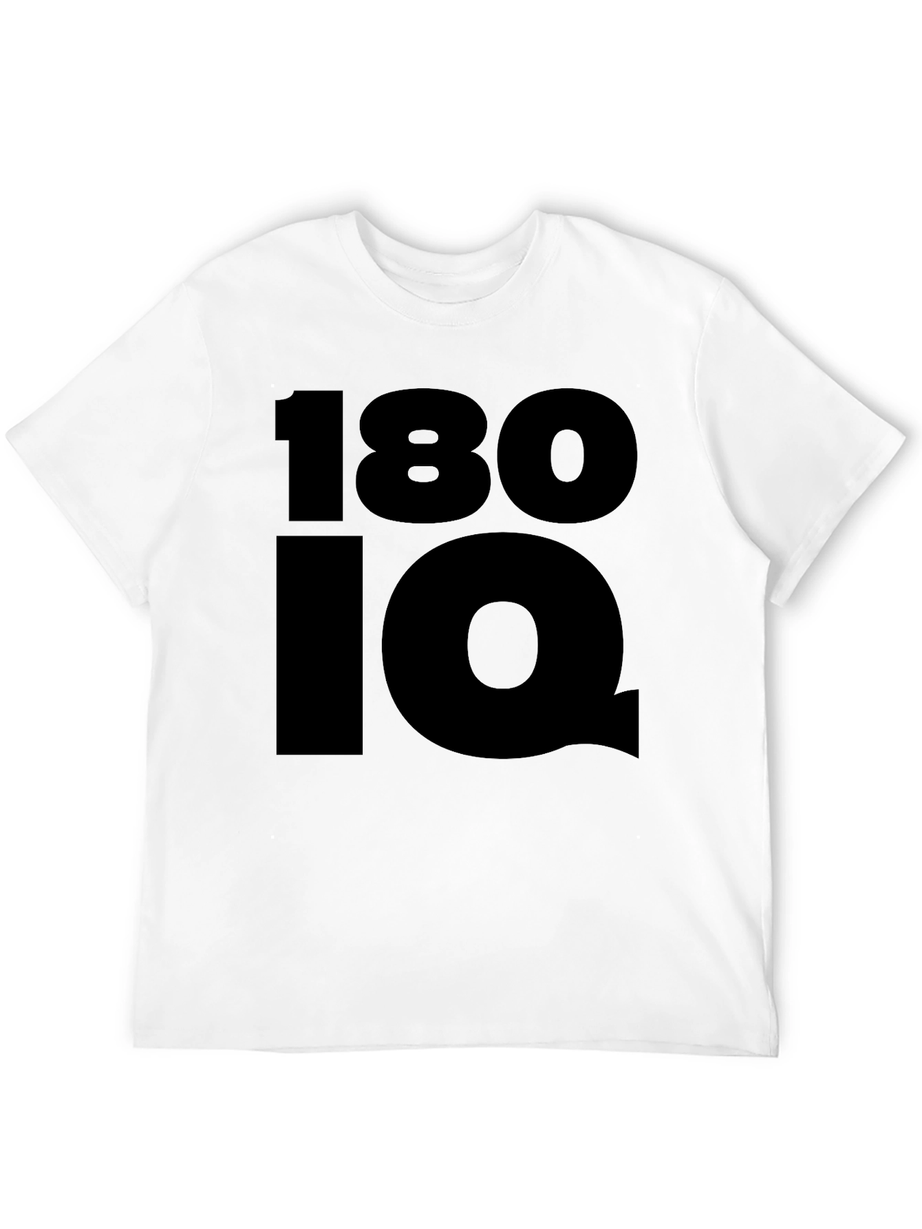 180 IQ Graphic Tee - Black Cotton Comfort