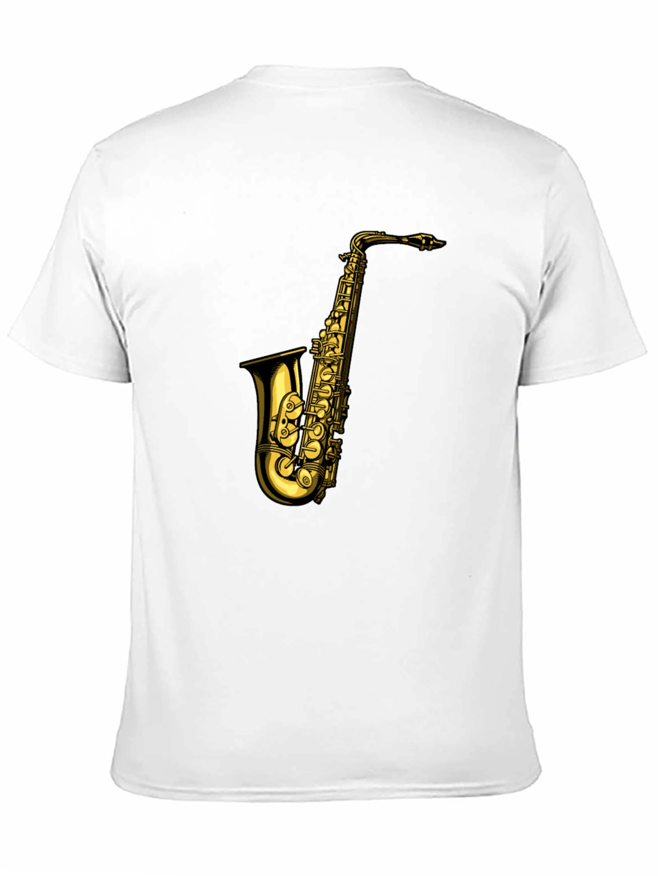 Saxophone Graphic T-Shirt - Black