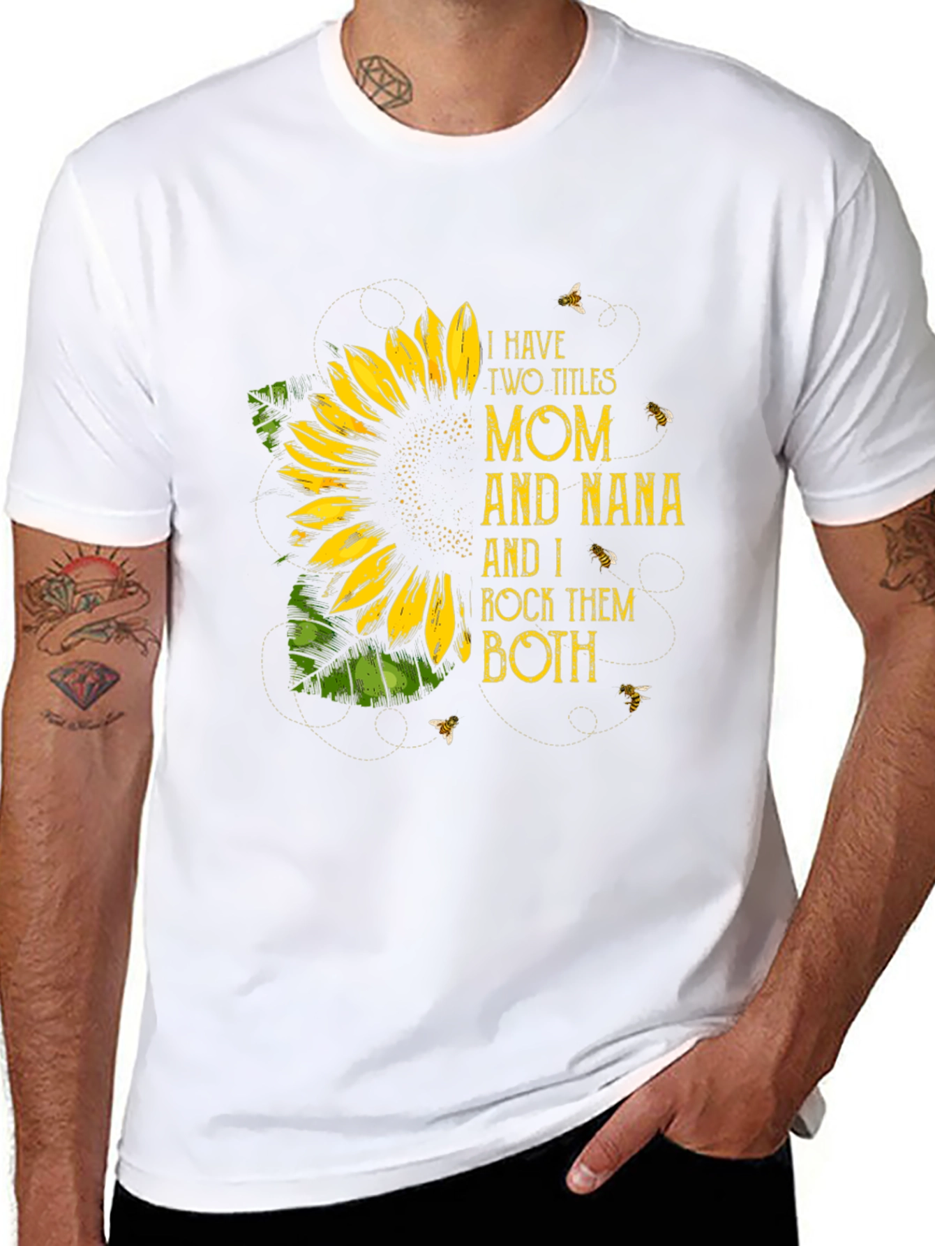 Mom and Nana Sunflower Graphic Tee