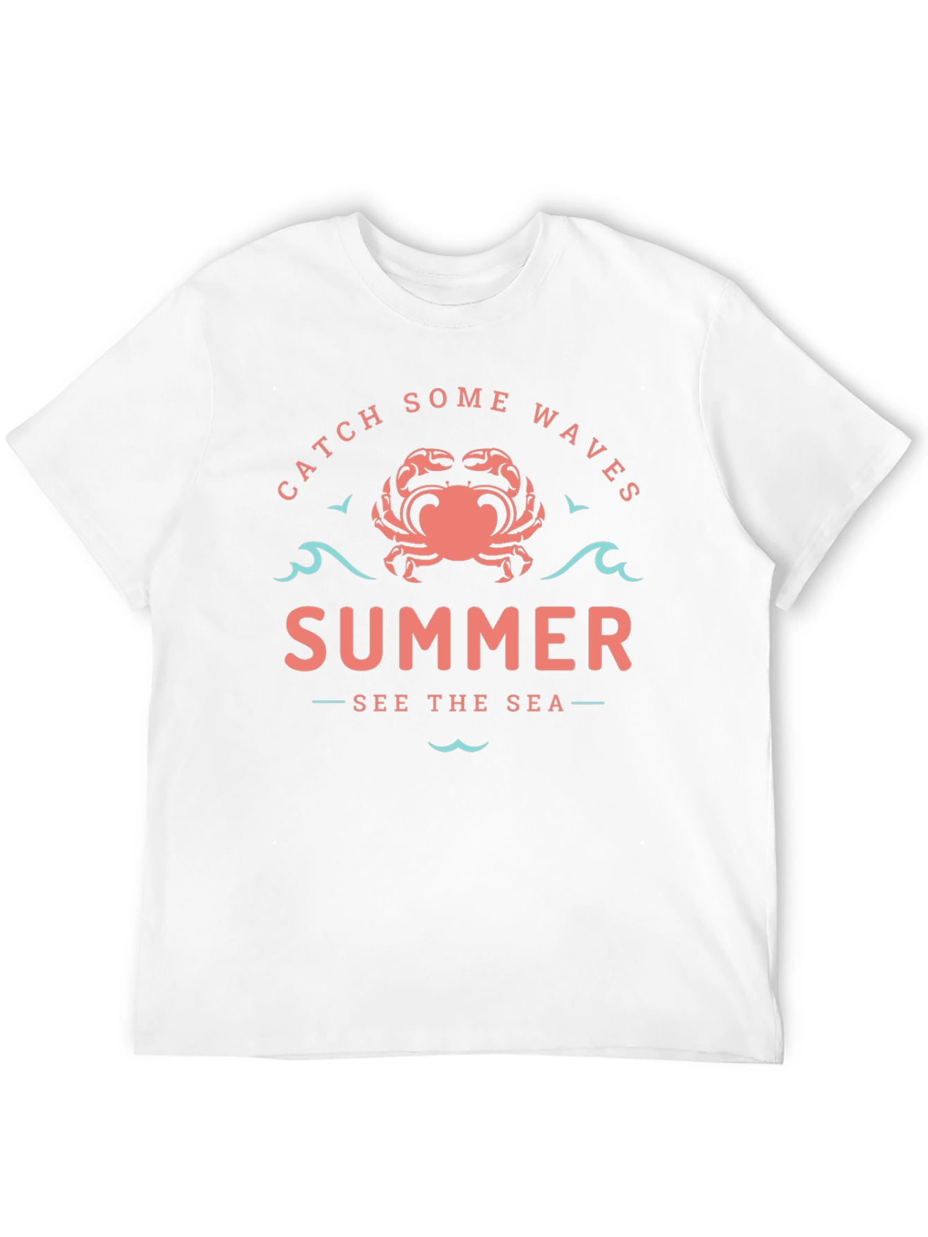 Summer Waves Crab Graphic Tee