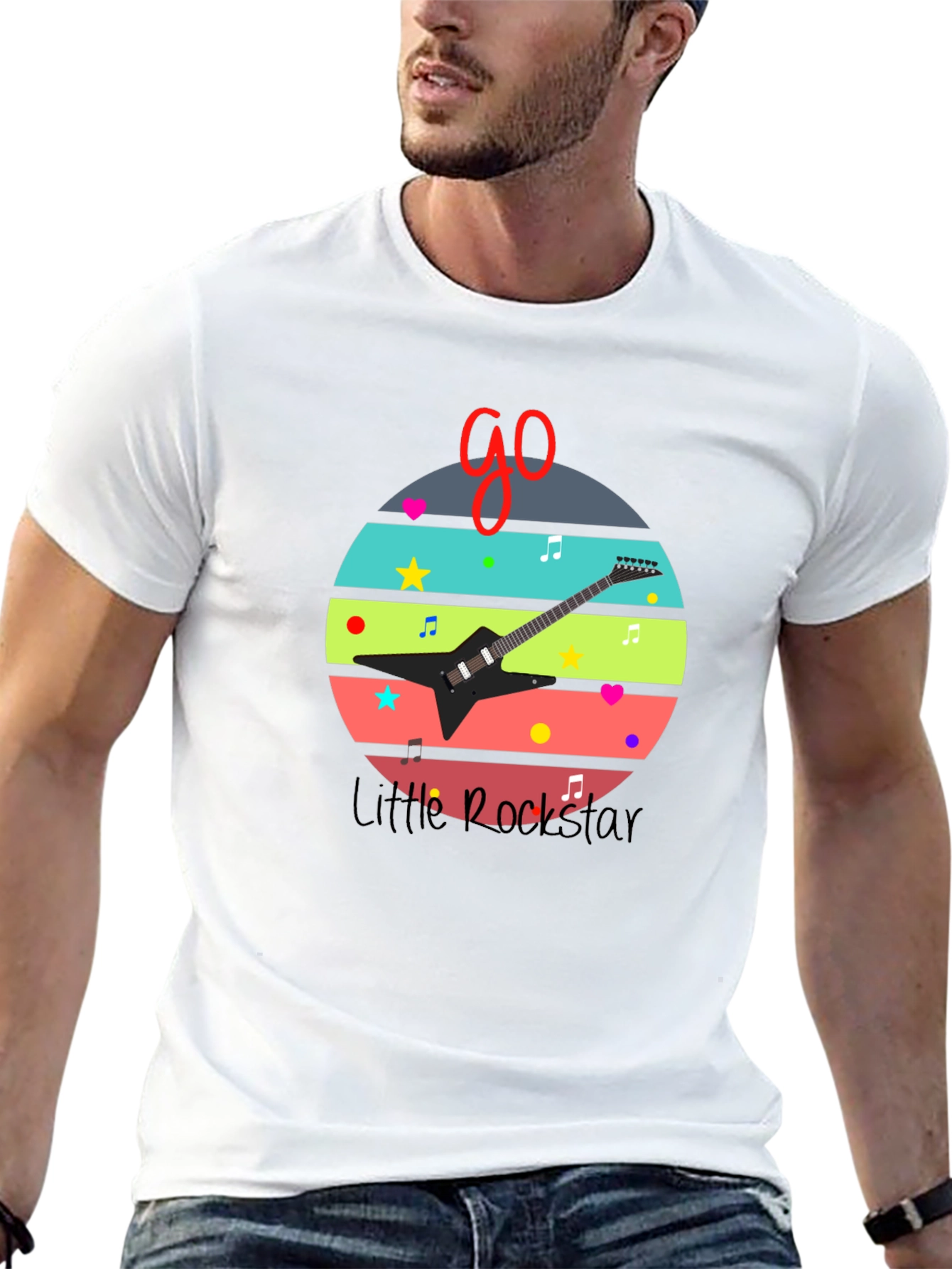 Little Rockstar Graphic Tee - Music Lovers T-Shirt