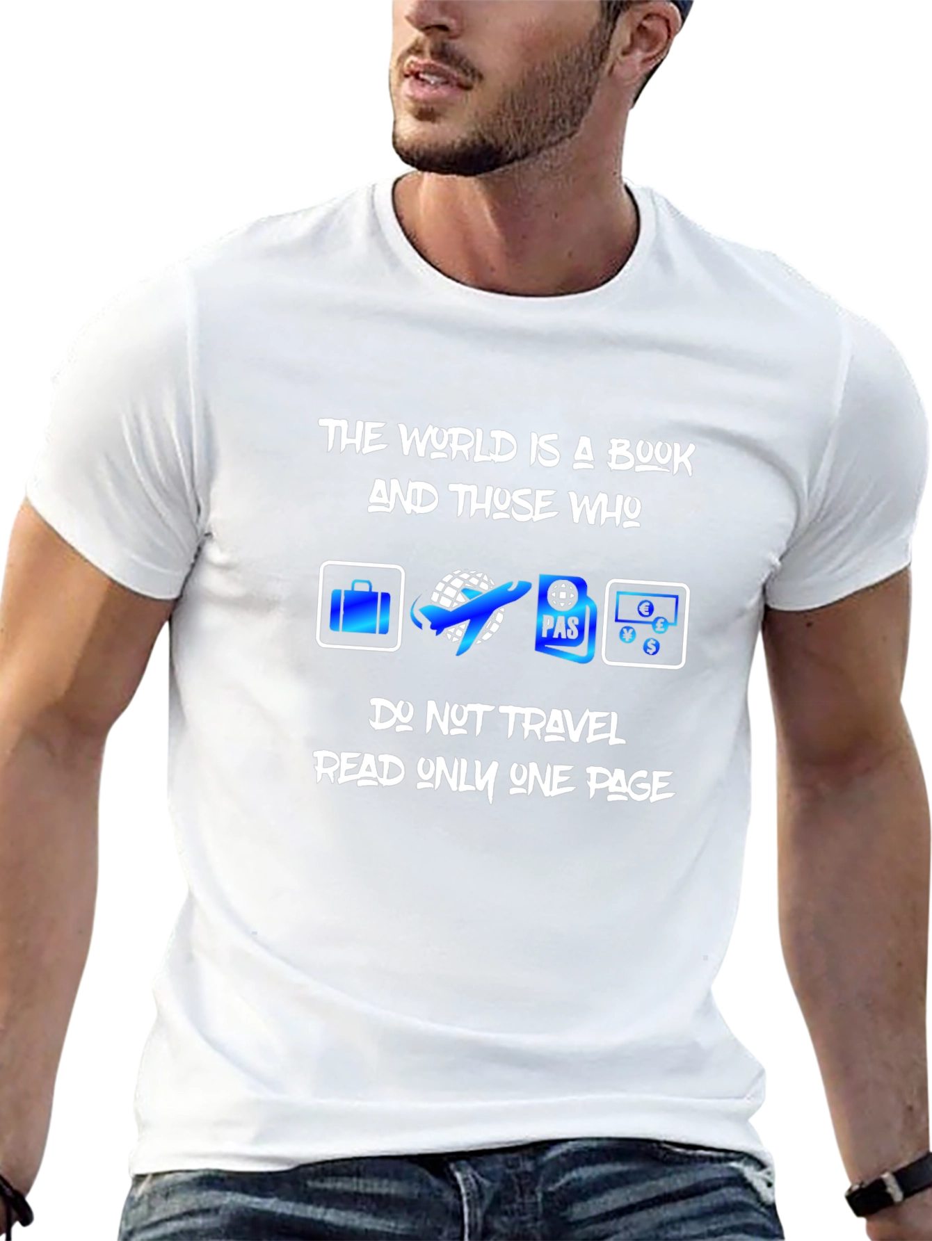 Travel Enthusiast T-Shirt - World is a Book