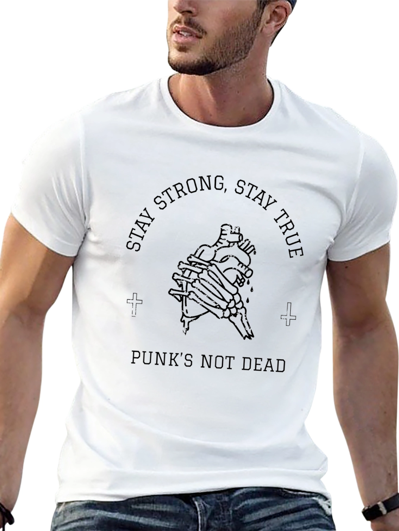 Stay Strong Graphic Tee - Punks Not Dead