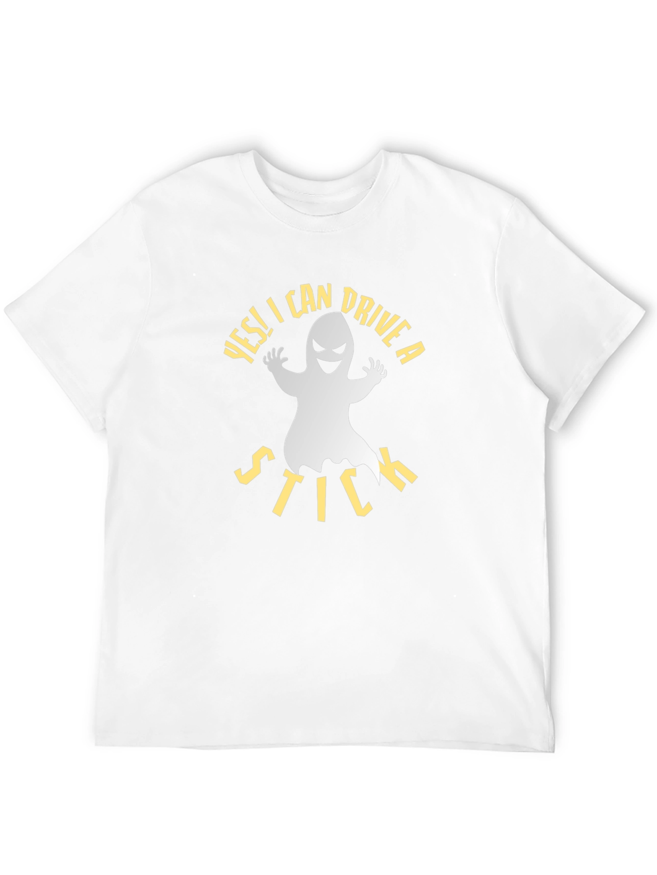 Yes I Can Drive a Stick Ghost Graphic Tee