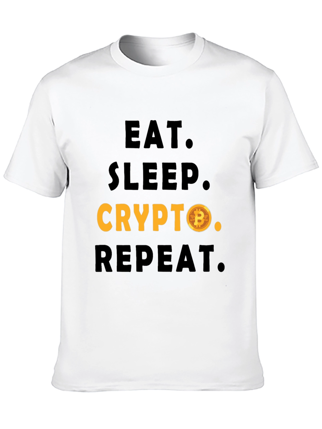 Eat Sleep Crypto Repeat Black T-Shirt