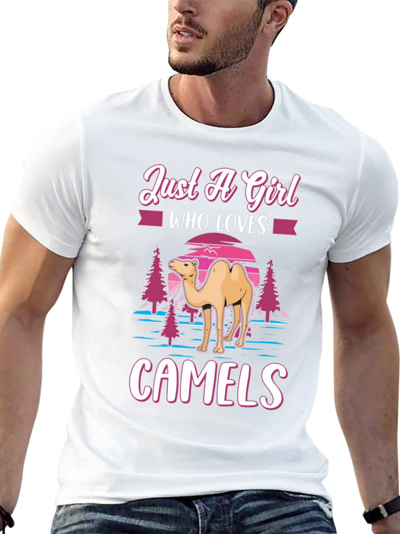 Just A Girl Who Loves Camels Graphic T-Shirt