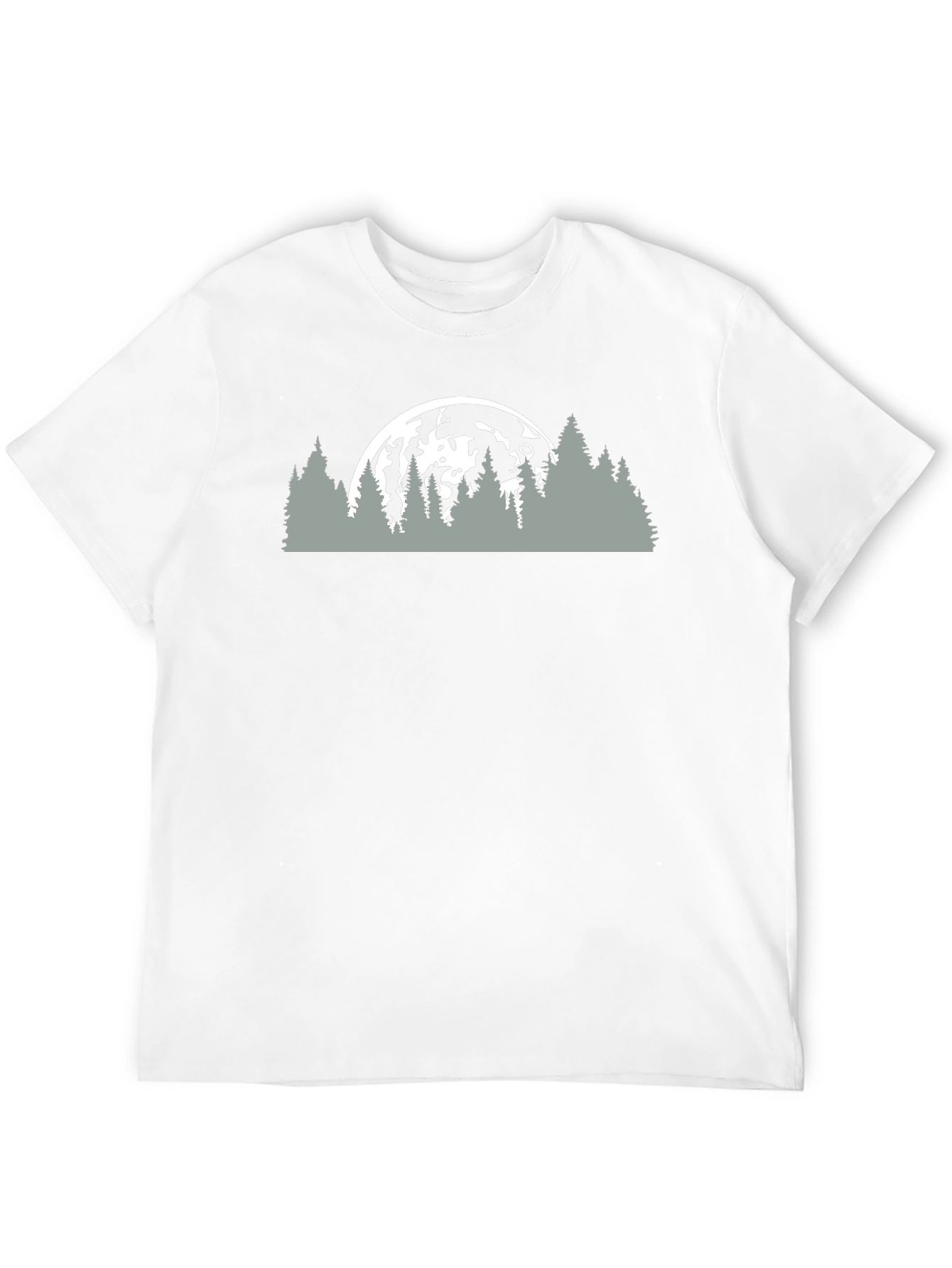 Moonlit Forest Tee - Nature Inspired Graphic Shirt