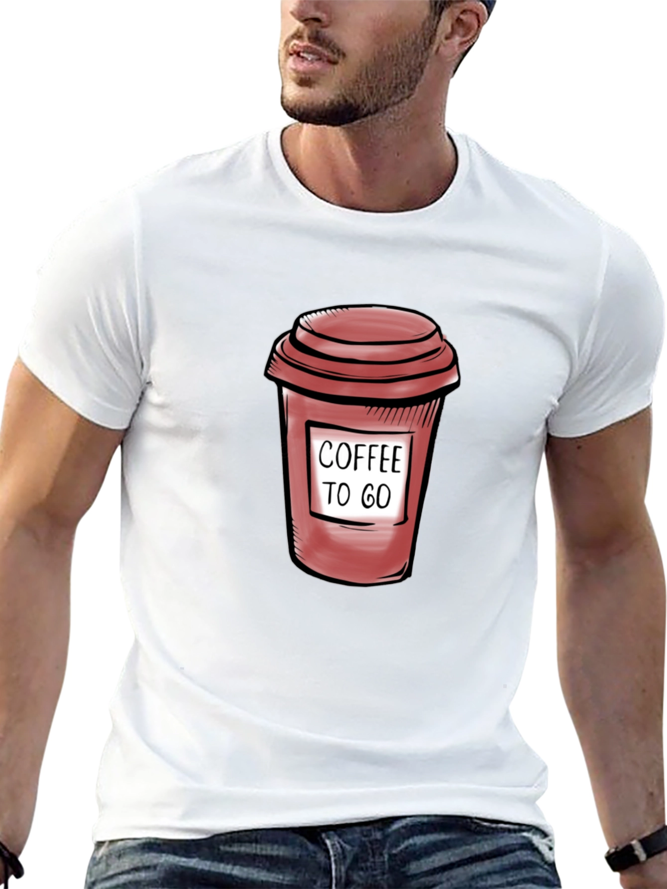Coffee To Go Graphic T-Shirt - Casual Style