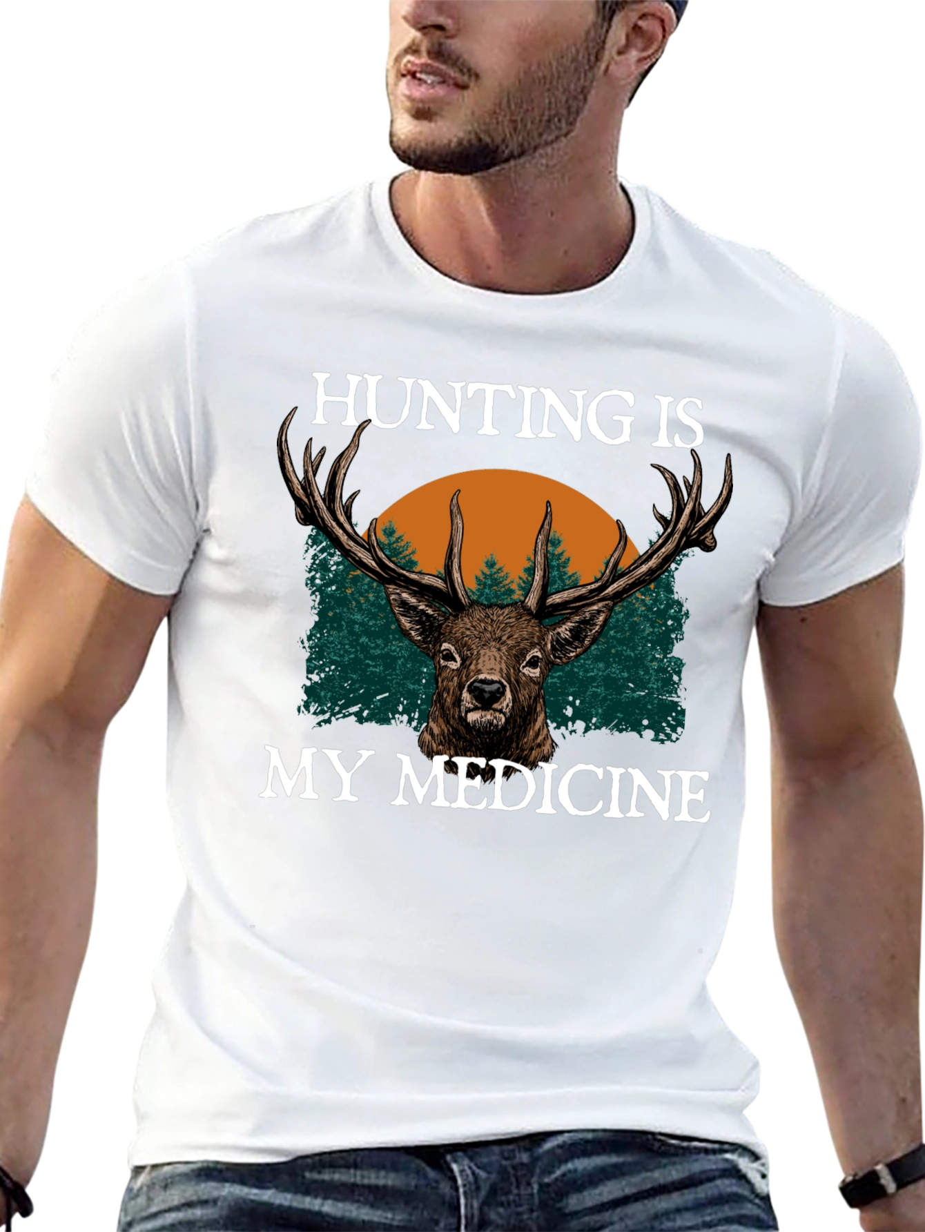 Hunting Is My Medicine Graphic T-Shirt