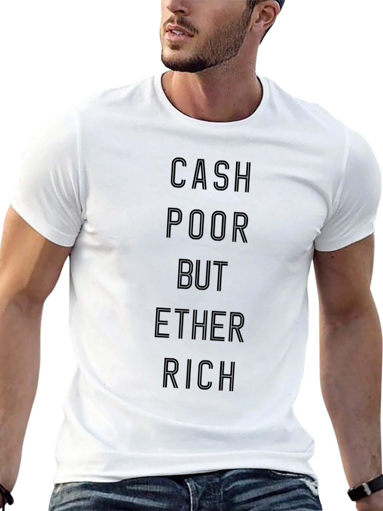 Cash Poor Ether Rich Graphic Tee