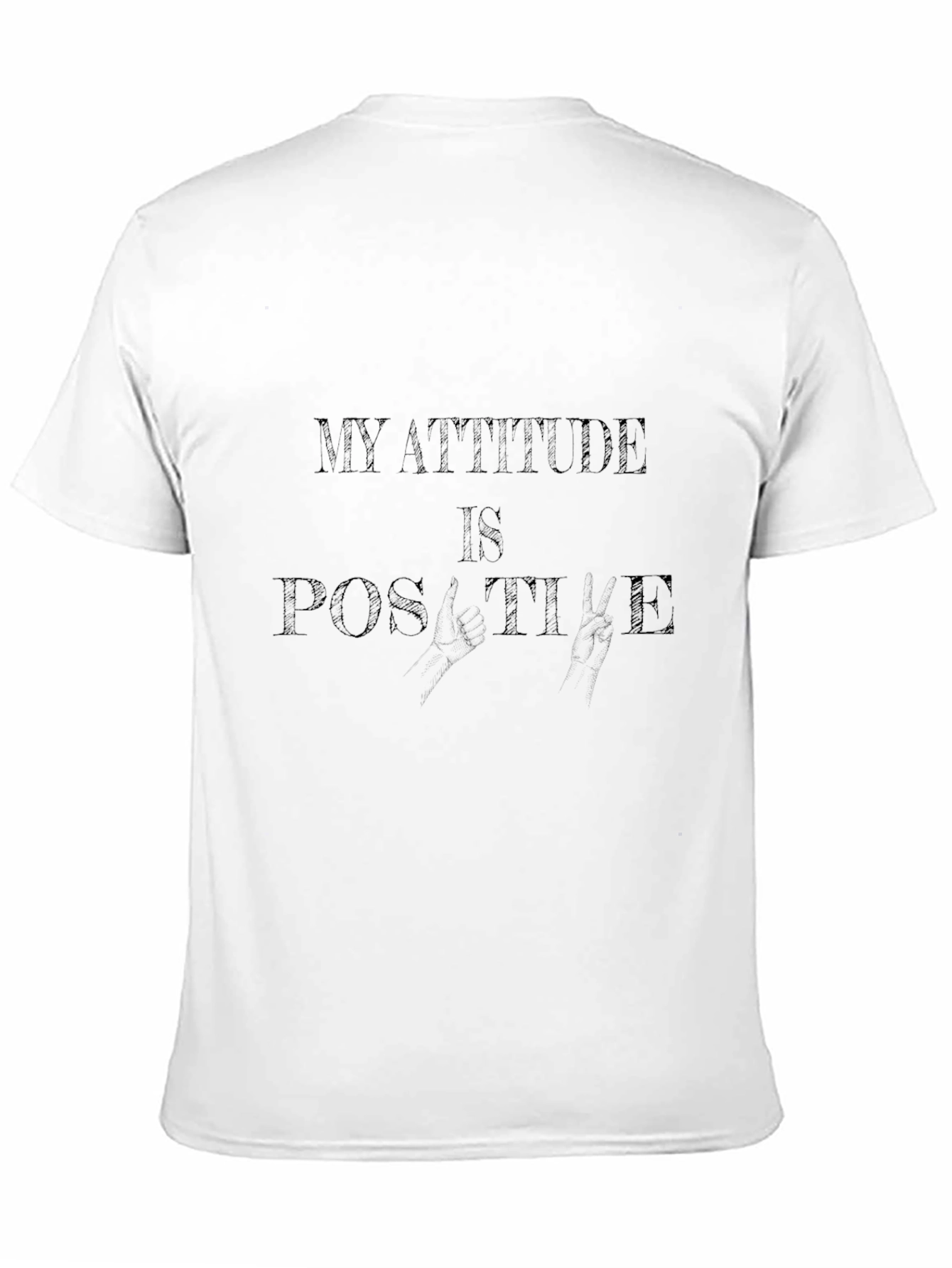 Positive Attitude Black T-Shirt
