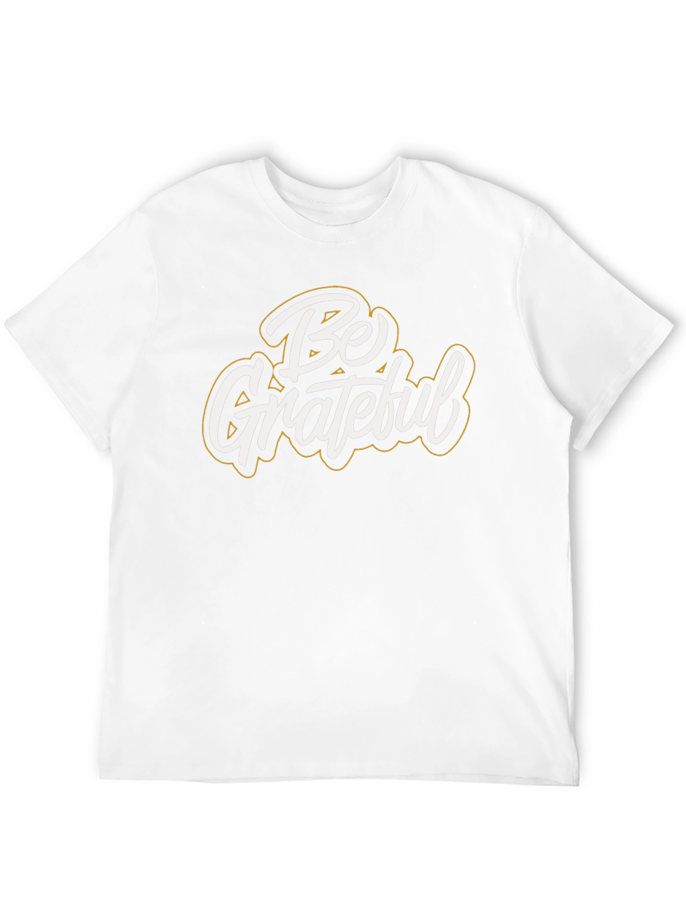 Be Grateful Graphic Tee - Black Casual T-Shirt