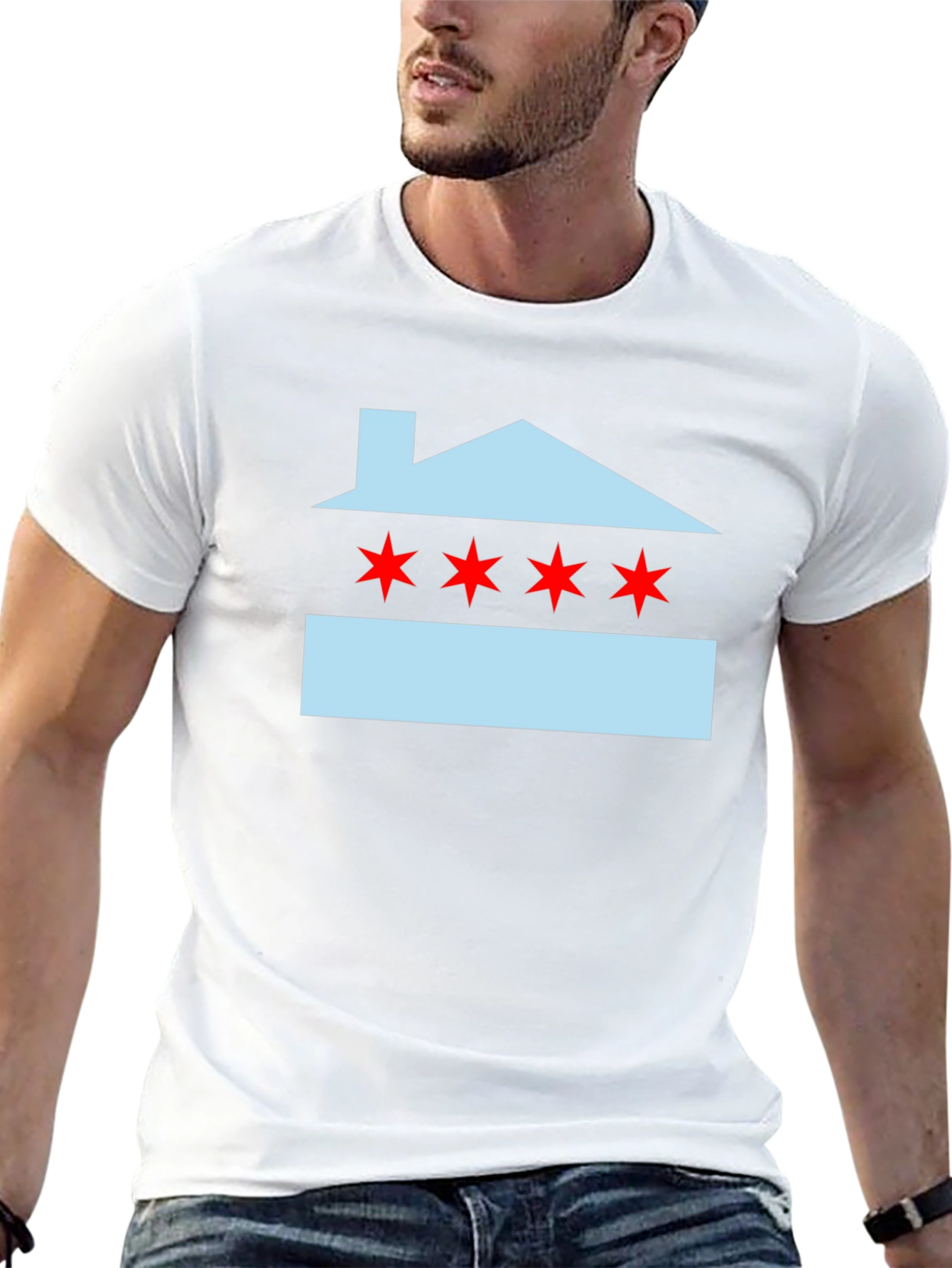 Chicago House Flag Graphic Tee
