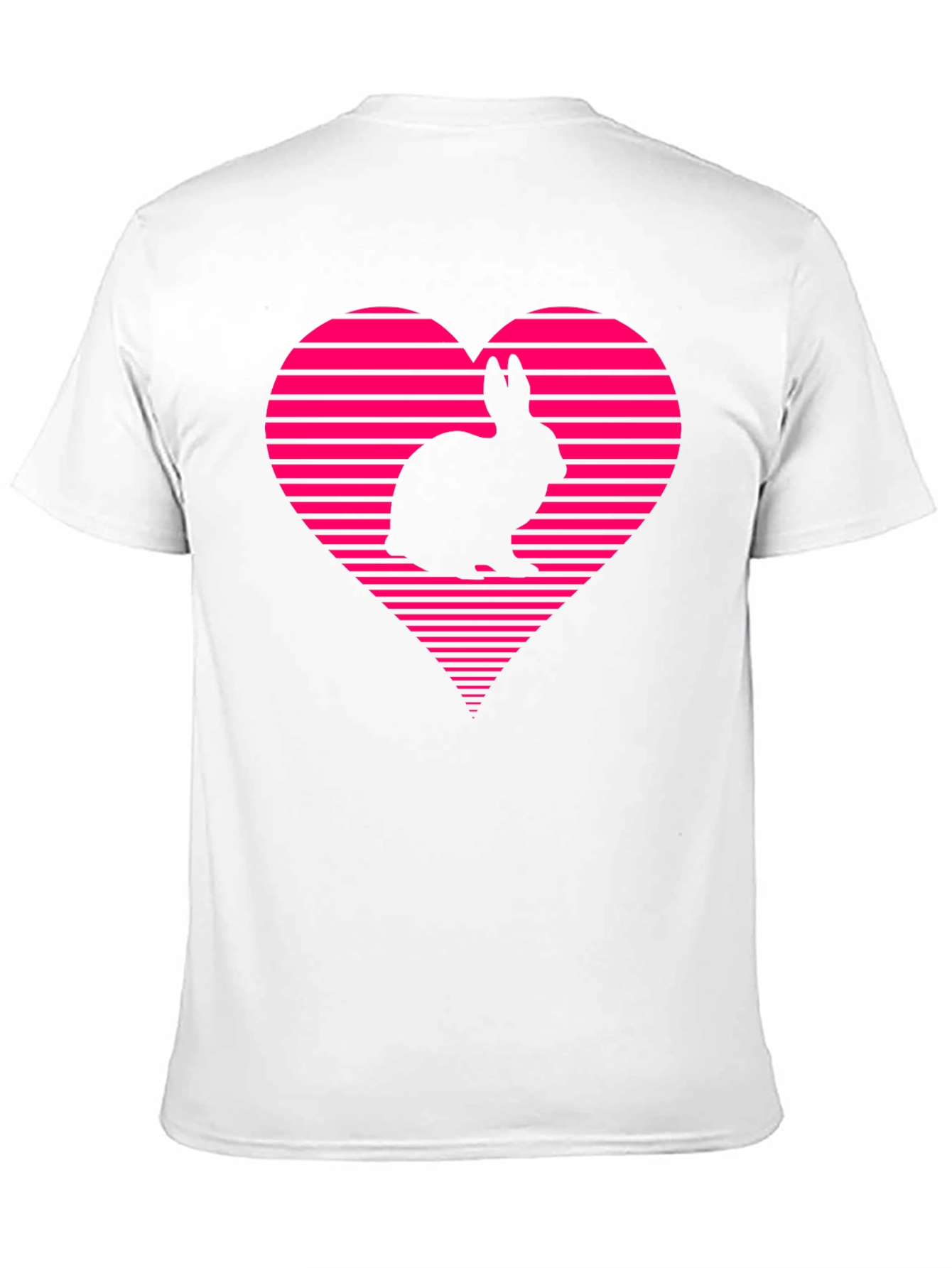 Rabbit Heart Graphic Tee - Black