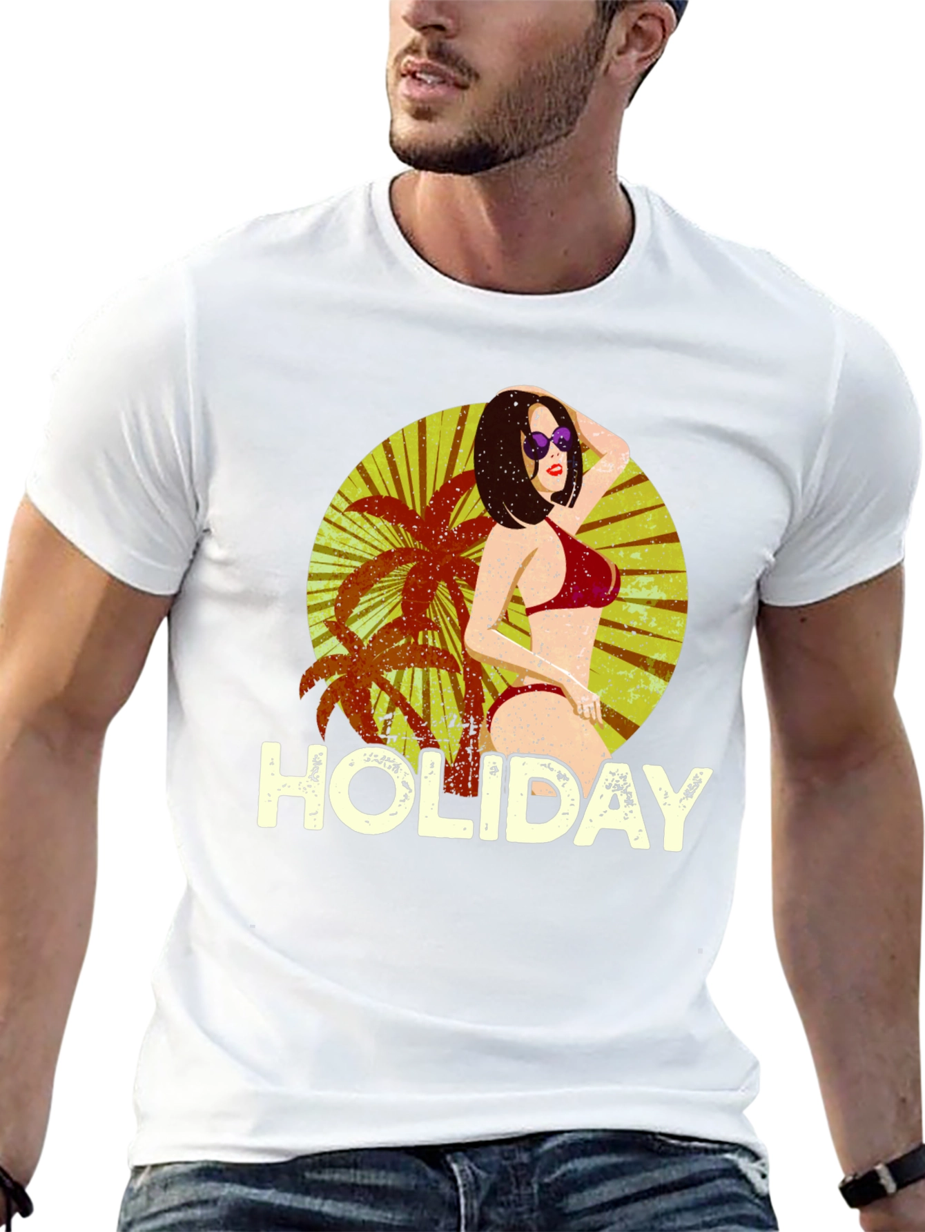 Holiday Beach T-Shirt - Black