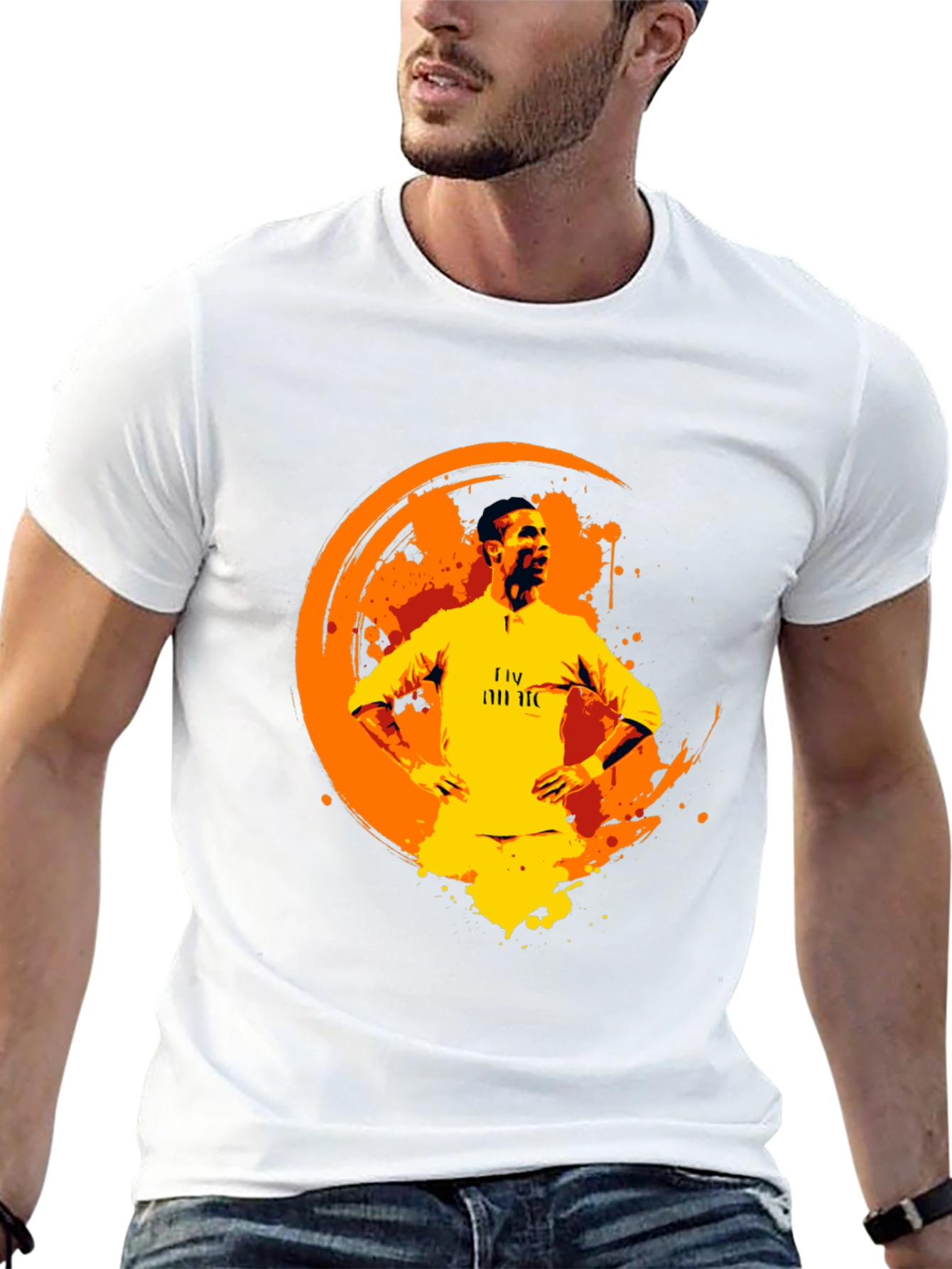 Cristiano Ronaldo Graphic Print Black T-Shirt