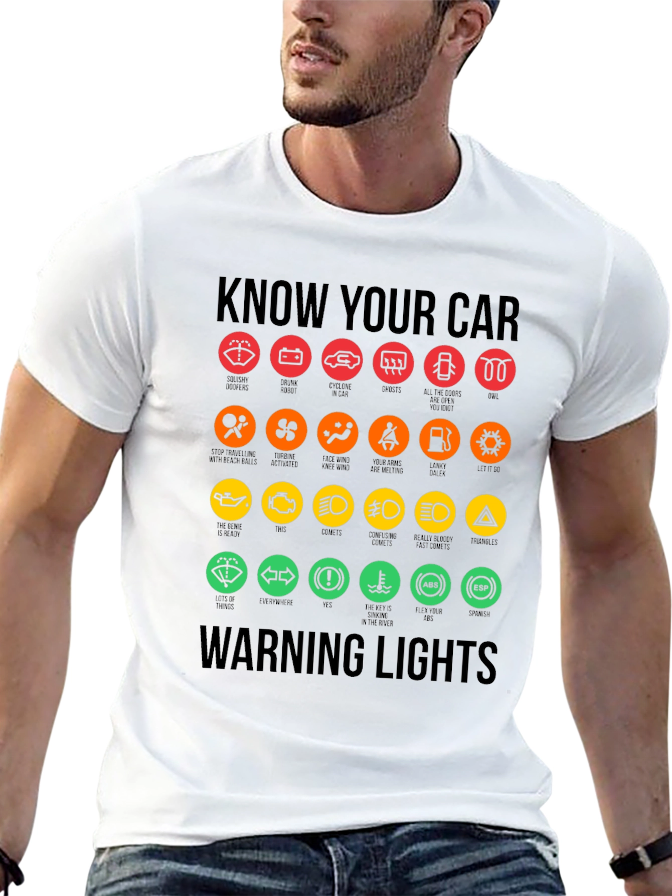 Know Your Car Warning Lights T-Shirt