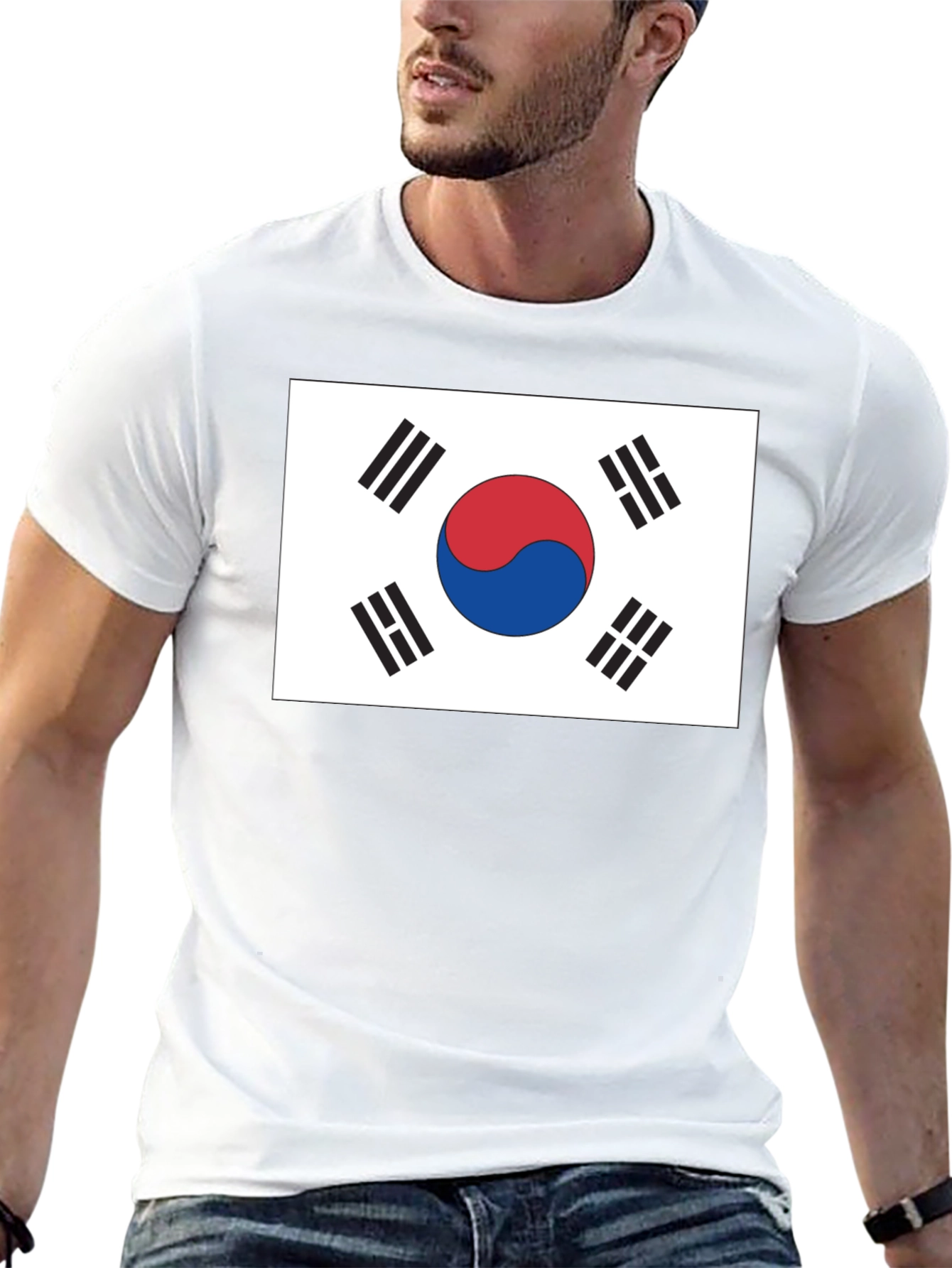South Korea Flag Graphic T-Shirt