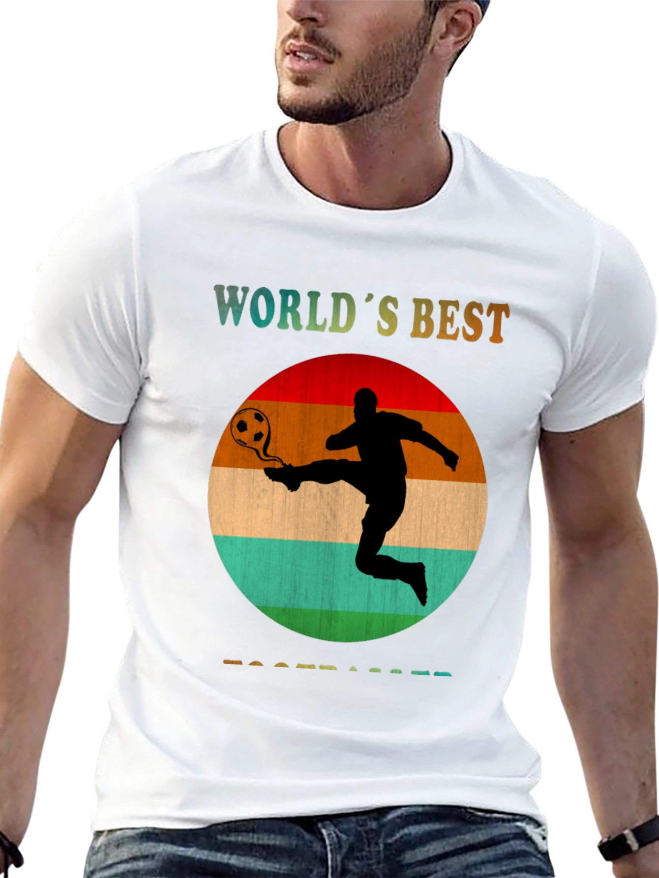 Worlds Best Footballer Graphic Tee - Black