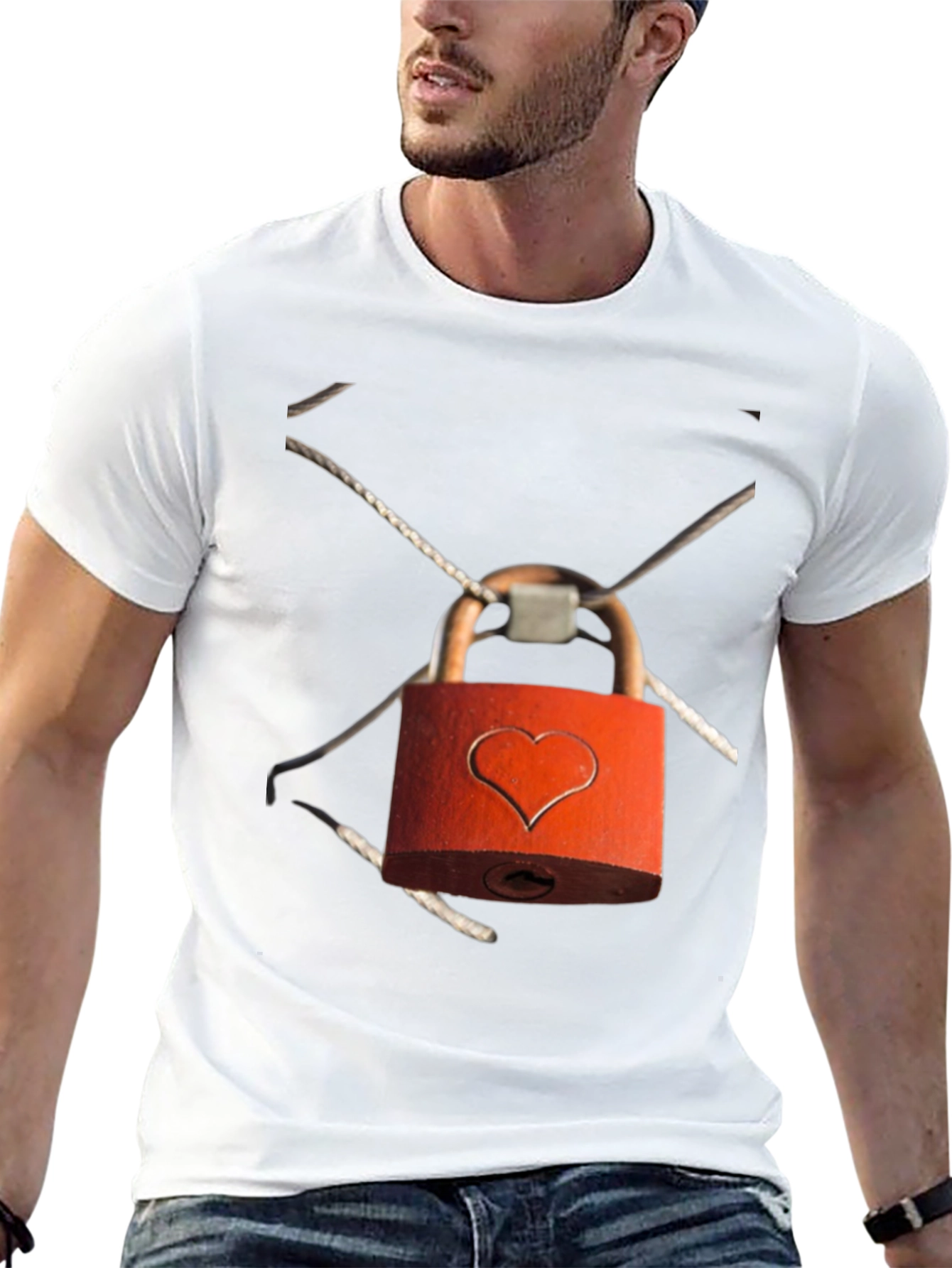 Heart Lock T-Shirt - Express Your Love!