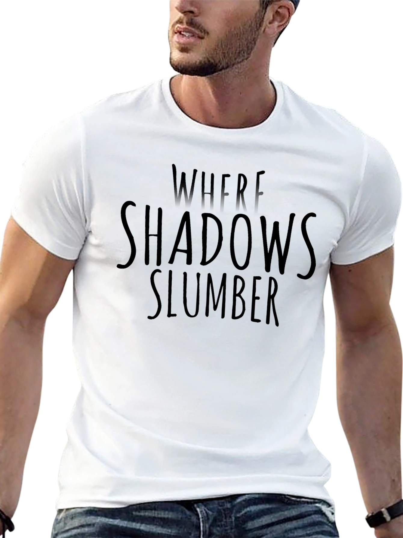 Where Shadows Slumber Graphic Tee - Black