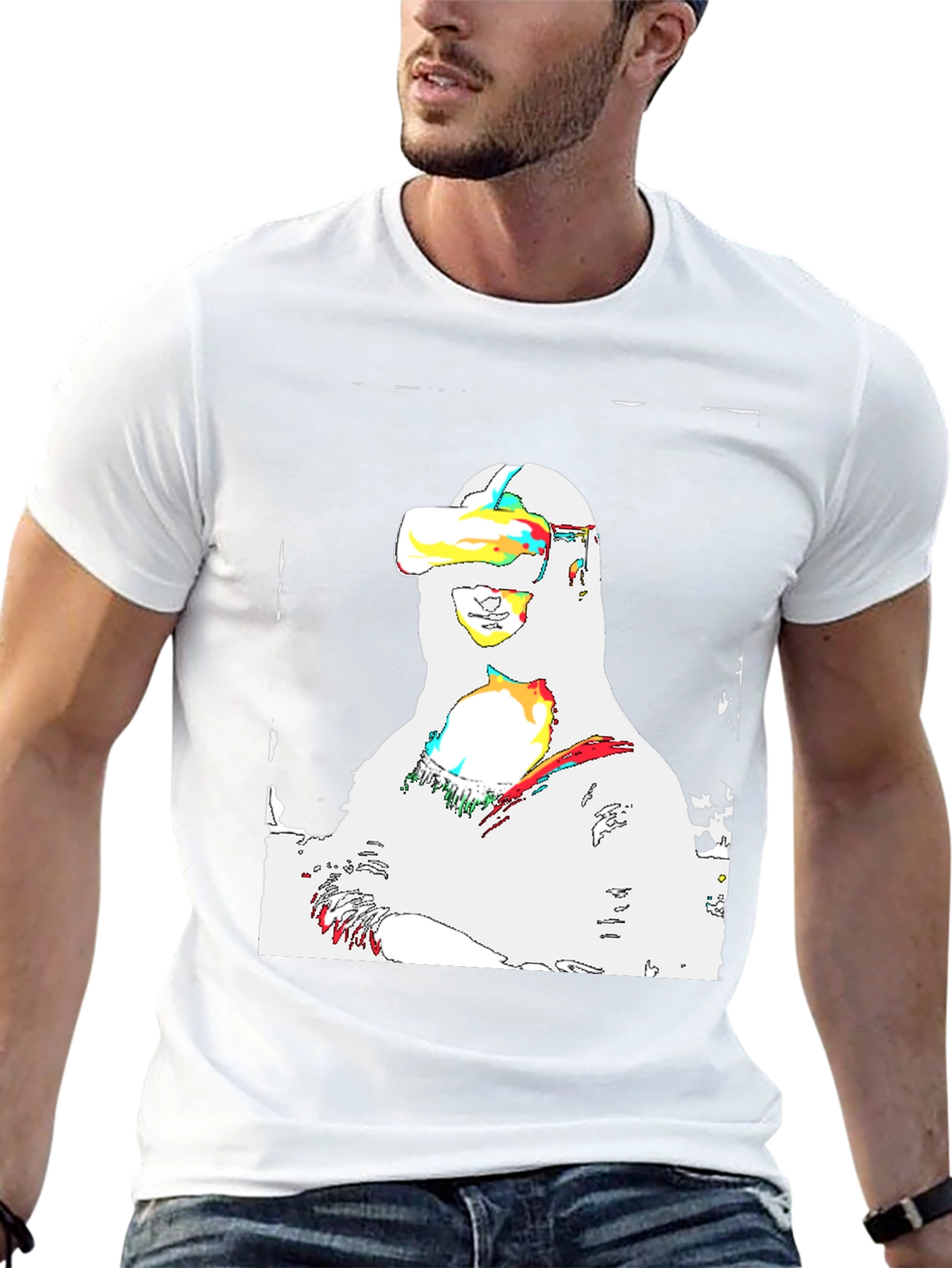 VR Mona Lisa Graphic Tee - Black