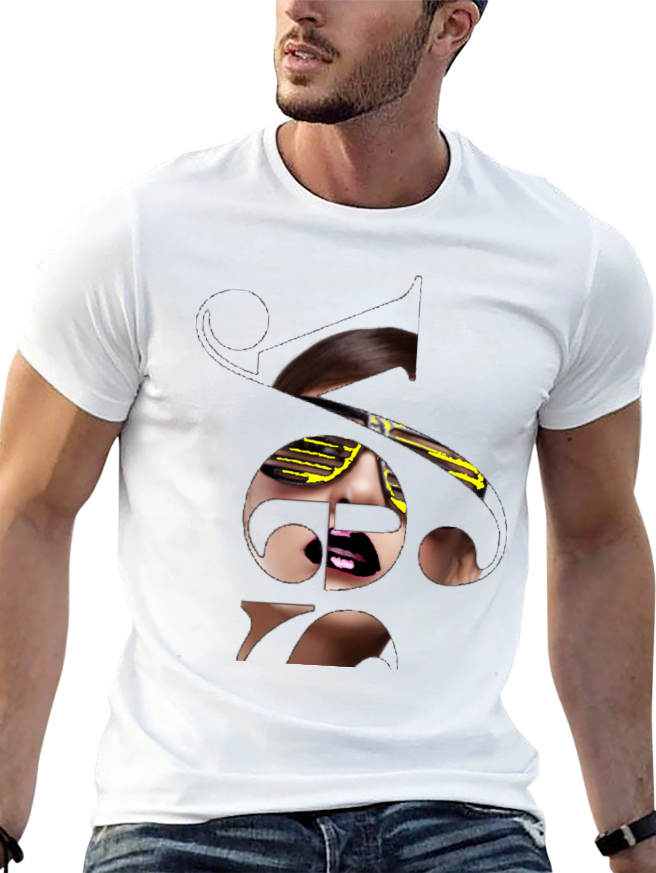 Unique Graphic T-Shirt - Stylish Black Tee