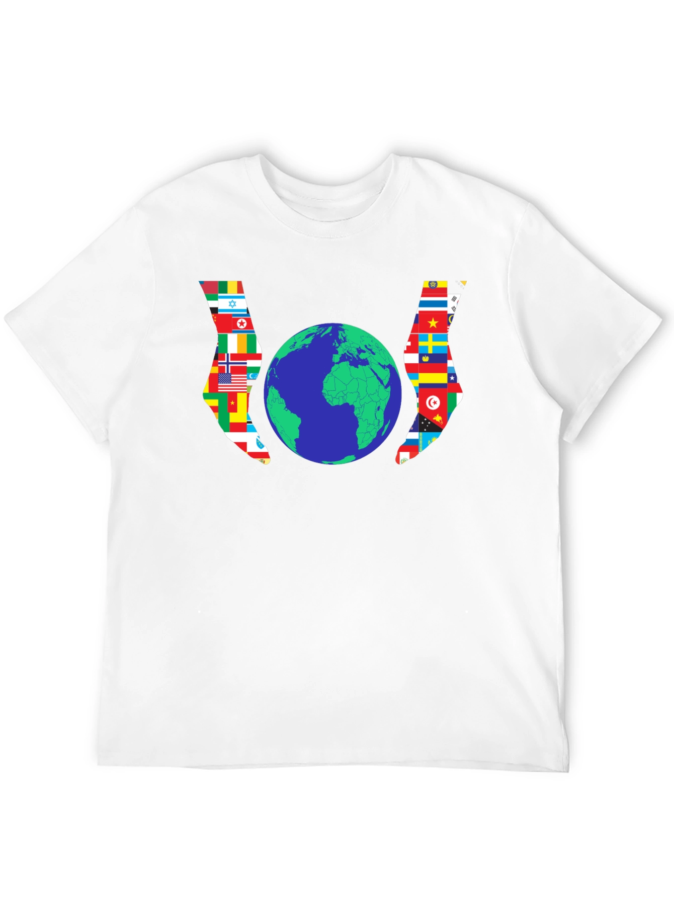 Global Unity T-Shirt - Flags Around the World