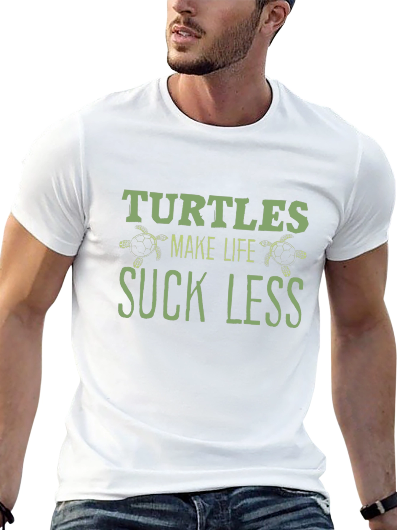 Turtles Make Life Suck Less Black T-Shirt