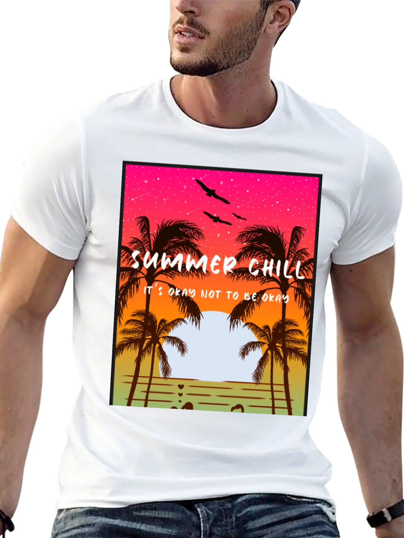 Summer Chill T-Shirt - Relaxed Beach Vibes