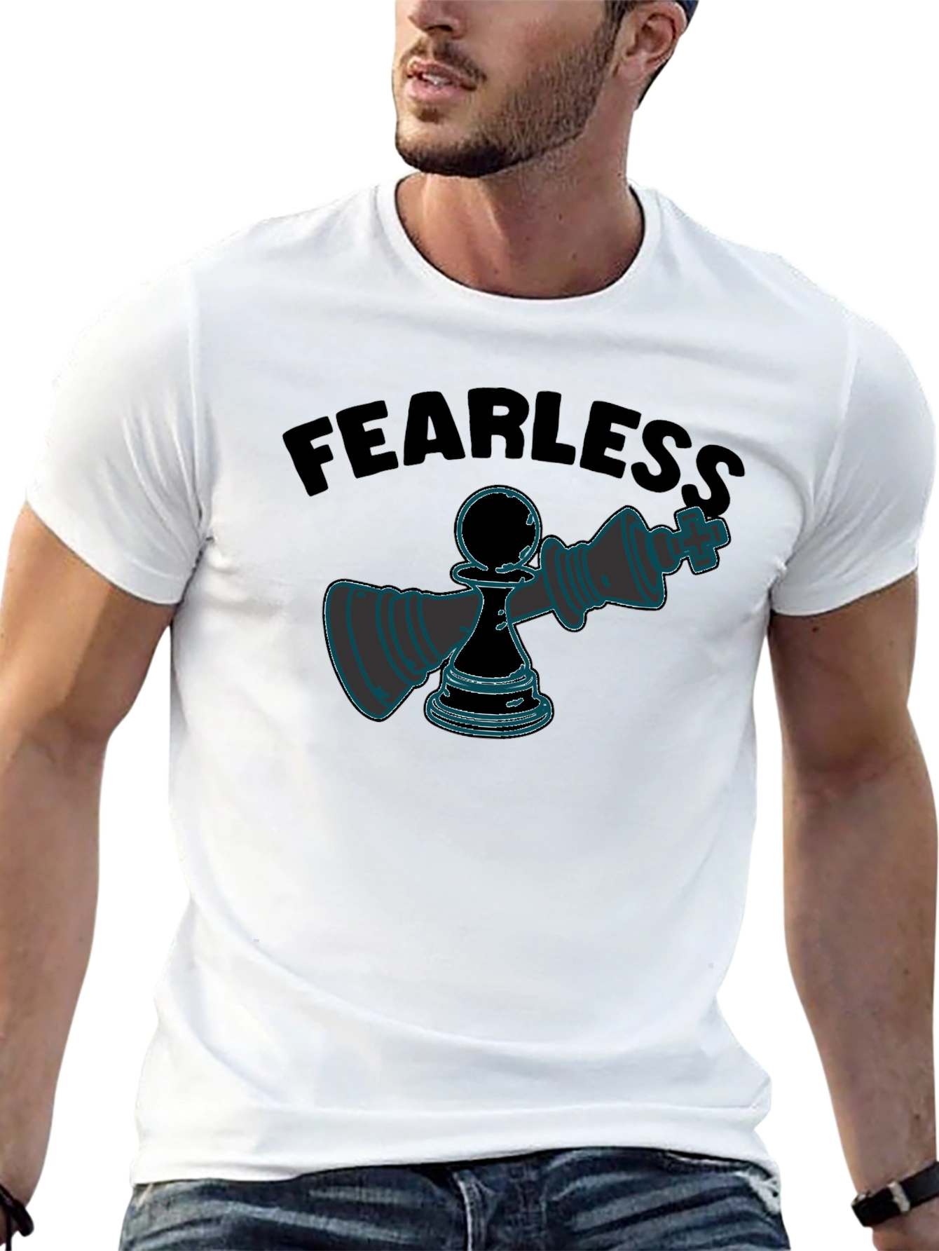 Fearless Chess T-Shirt - Pawn Takes King