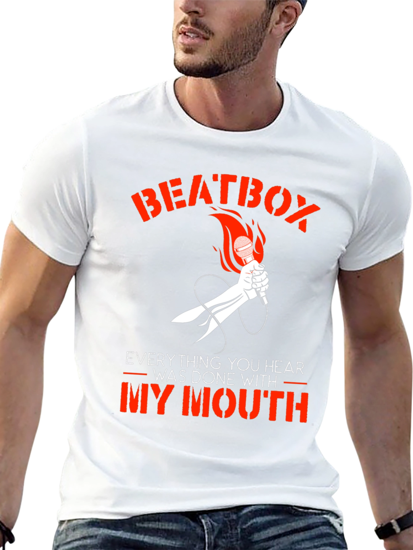 Beatbox Microphone Graphic T-Shirt