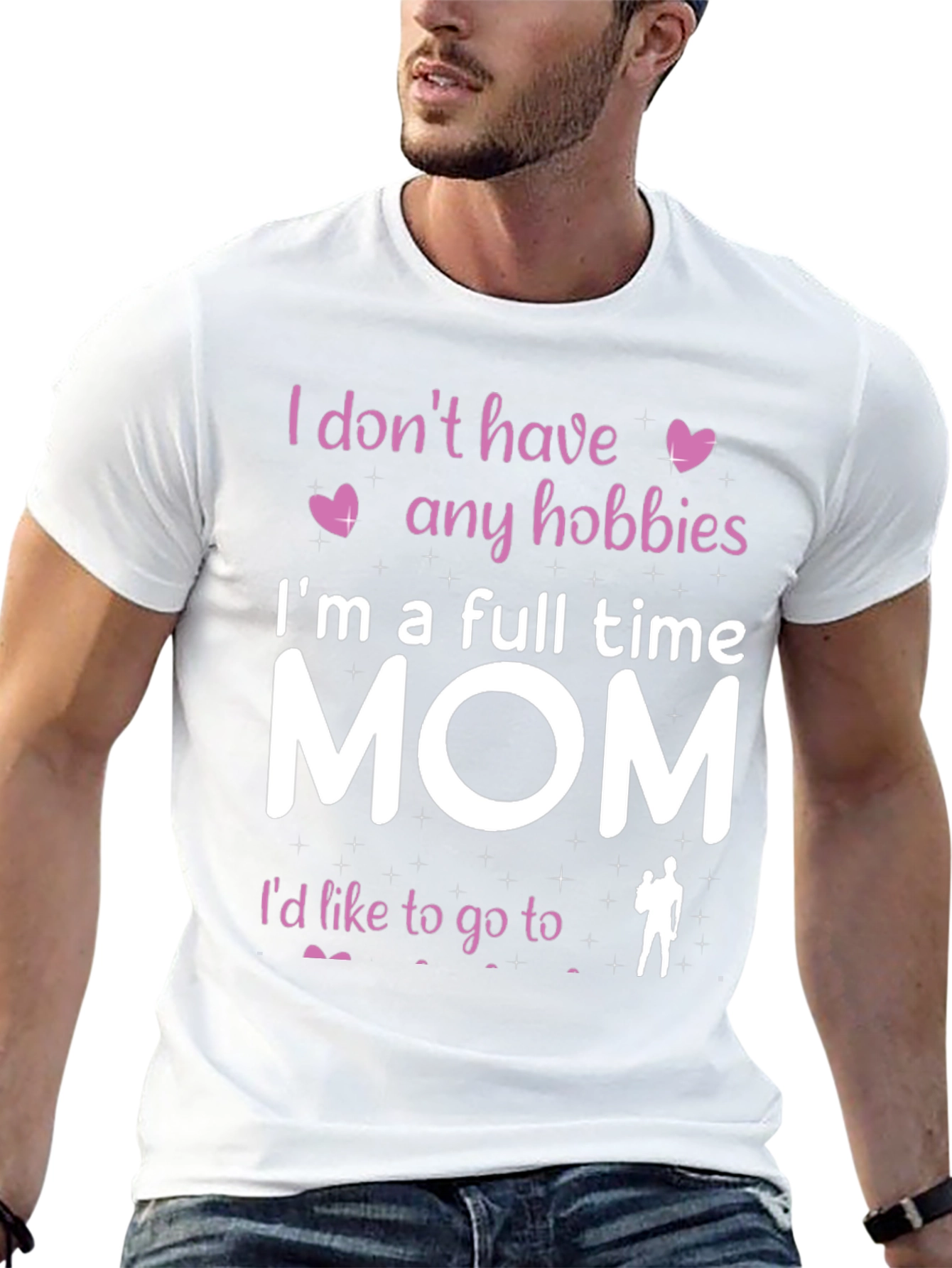 Full Time Mom T-Shirt - Hobbies Funny Tee